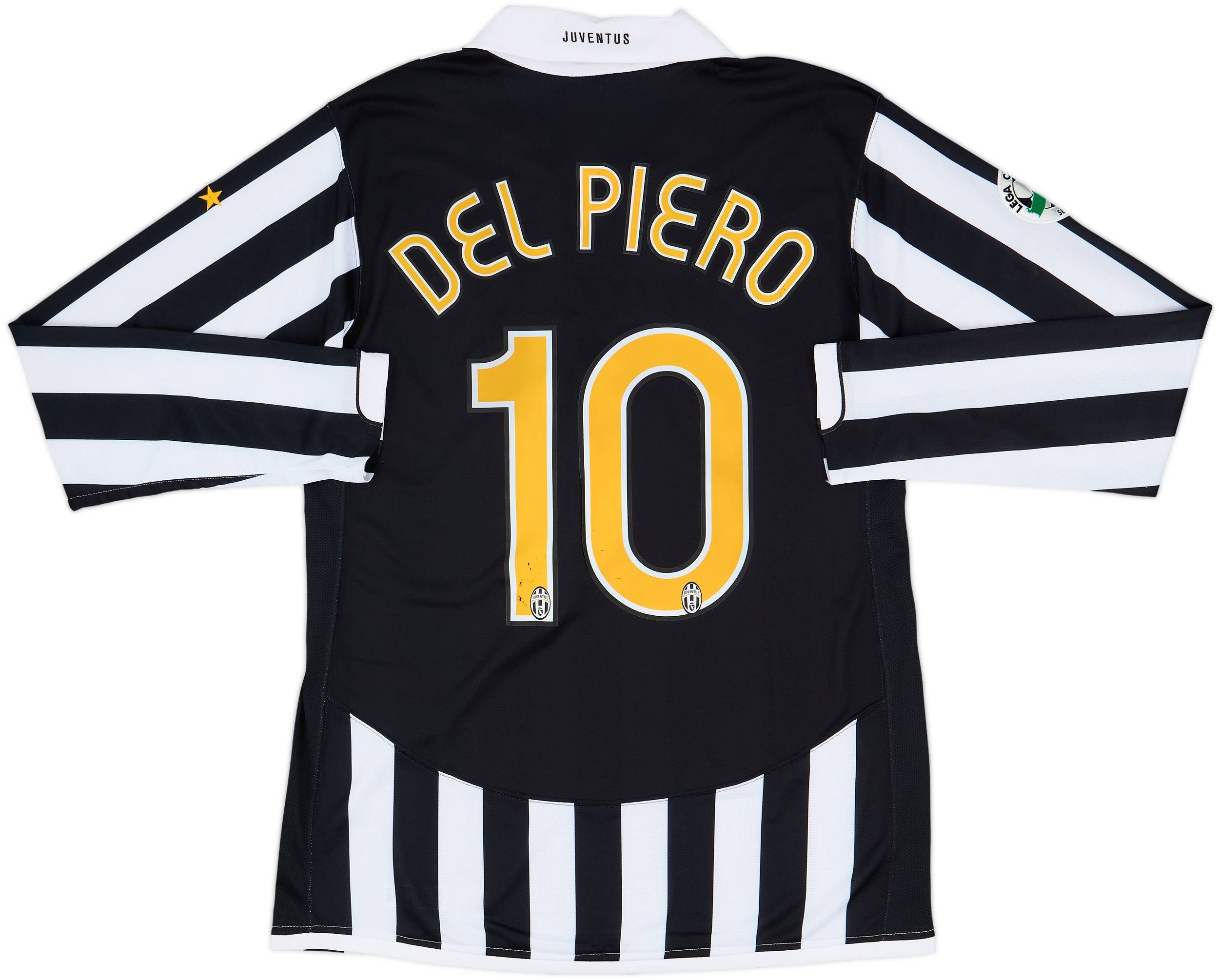 難ありJUVENTUS DEL PIERO 10 ユニフォーム 2006-07 Juventus Player Issue Home L/S Shirt Del Piero #10