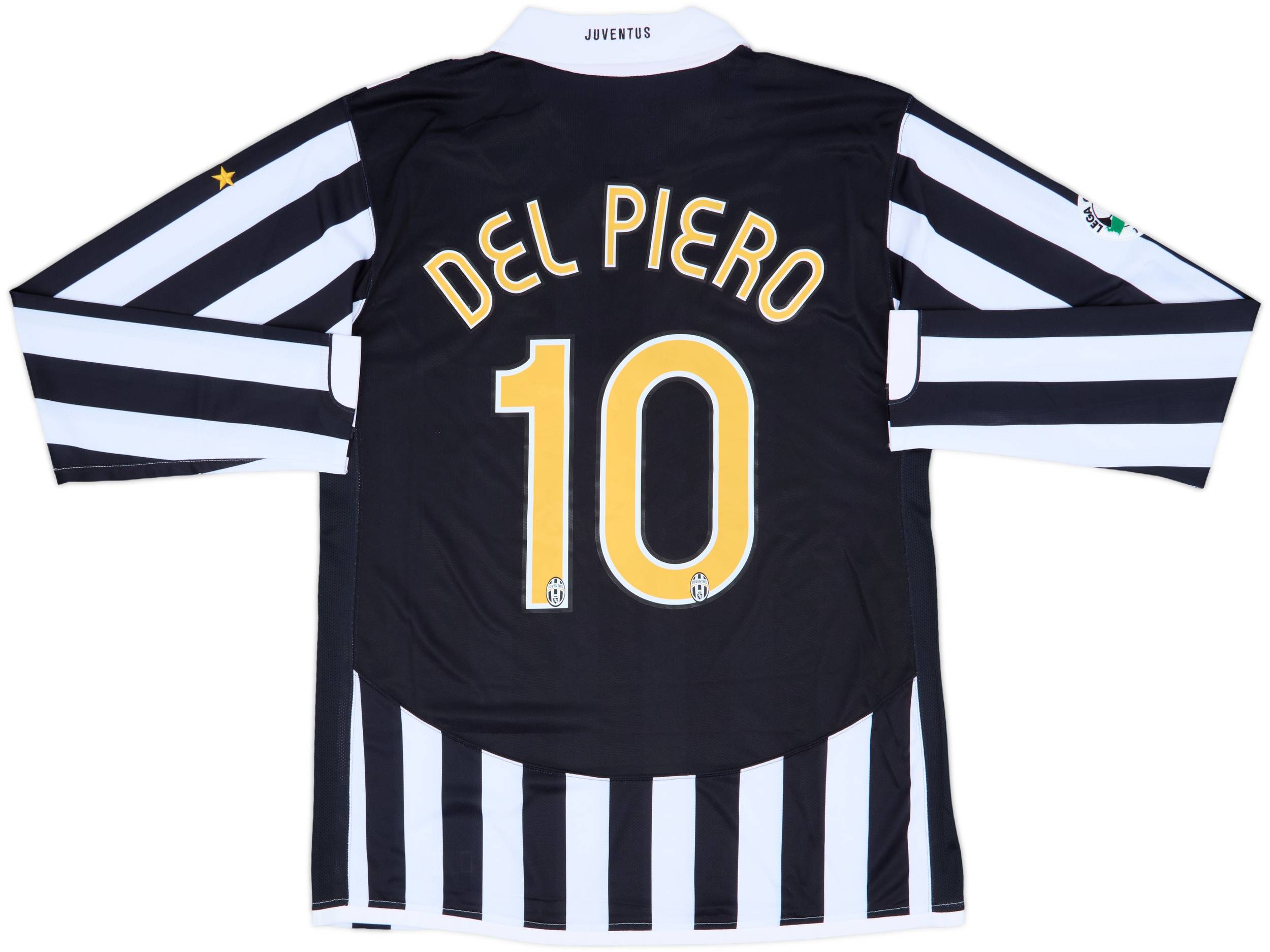 2006-07 Juventus Player Issue Home L/S Shirt Del Piero #10 (XL)