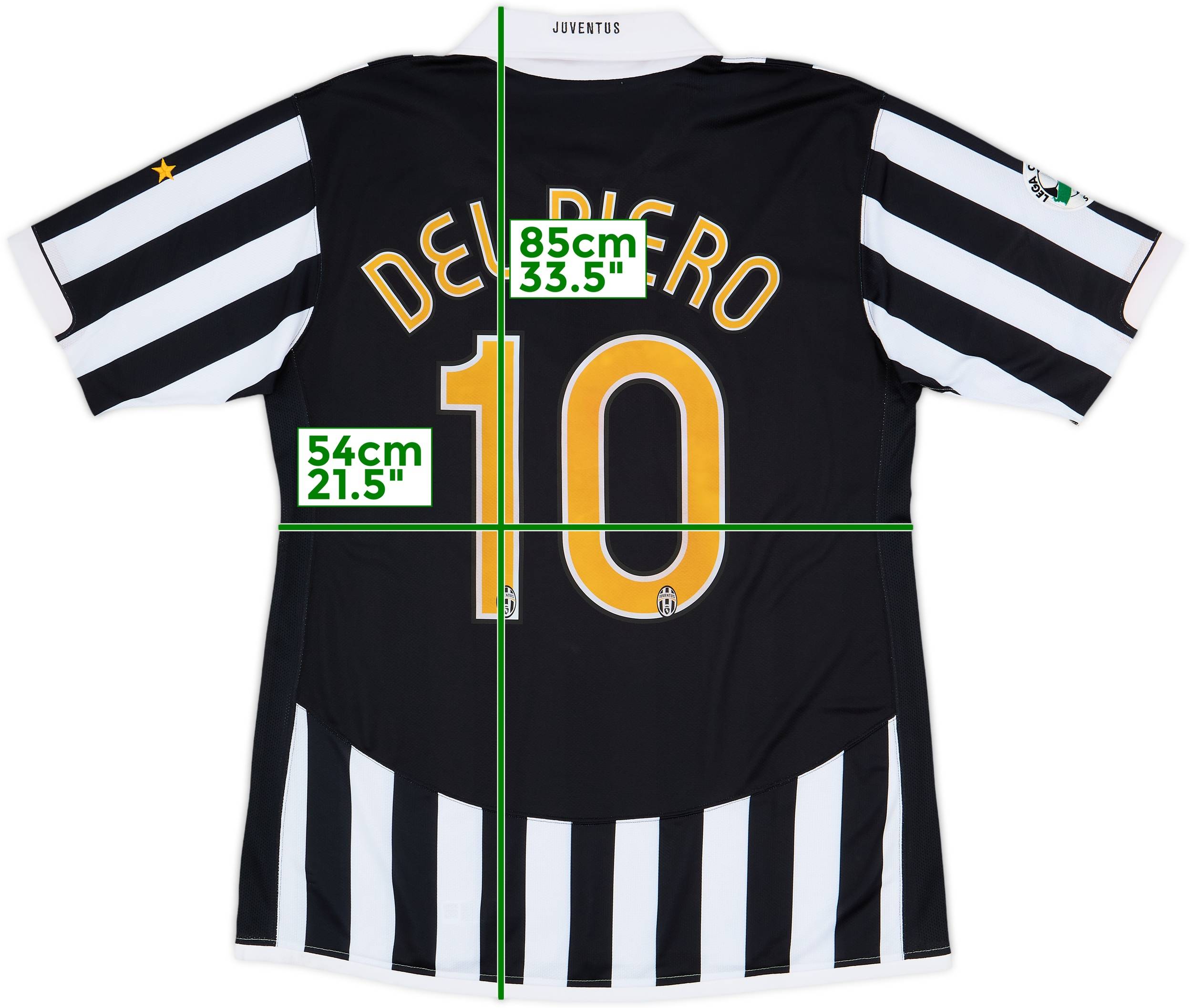 Juventus DEL PIERO 10 ジャージ 2006-07 Juventus Player Issue Home Shirt Del Piero #10 - 9