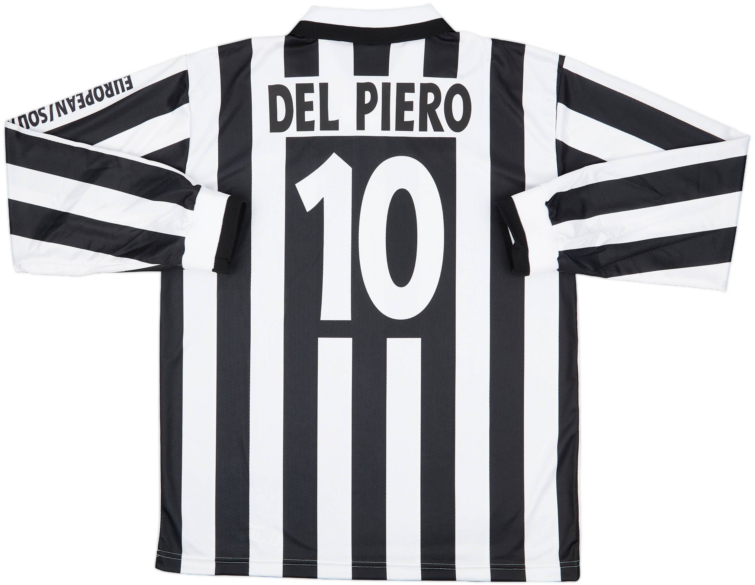 1996 Juventus Continental Cup Home L/S Shirt Del Piero #10 - 8/10