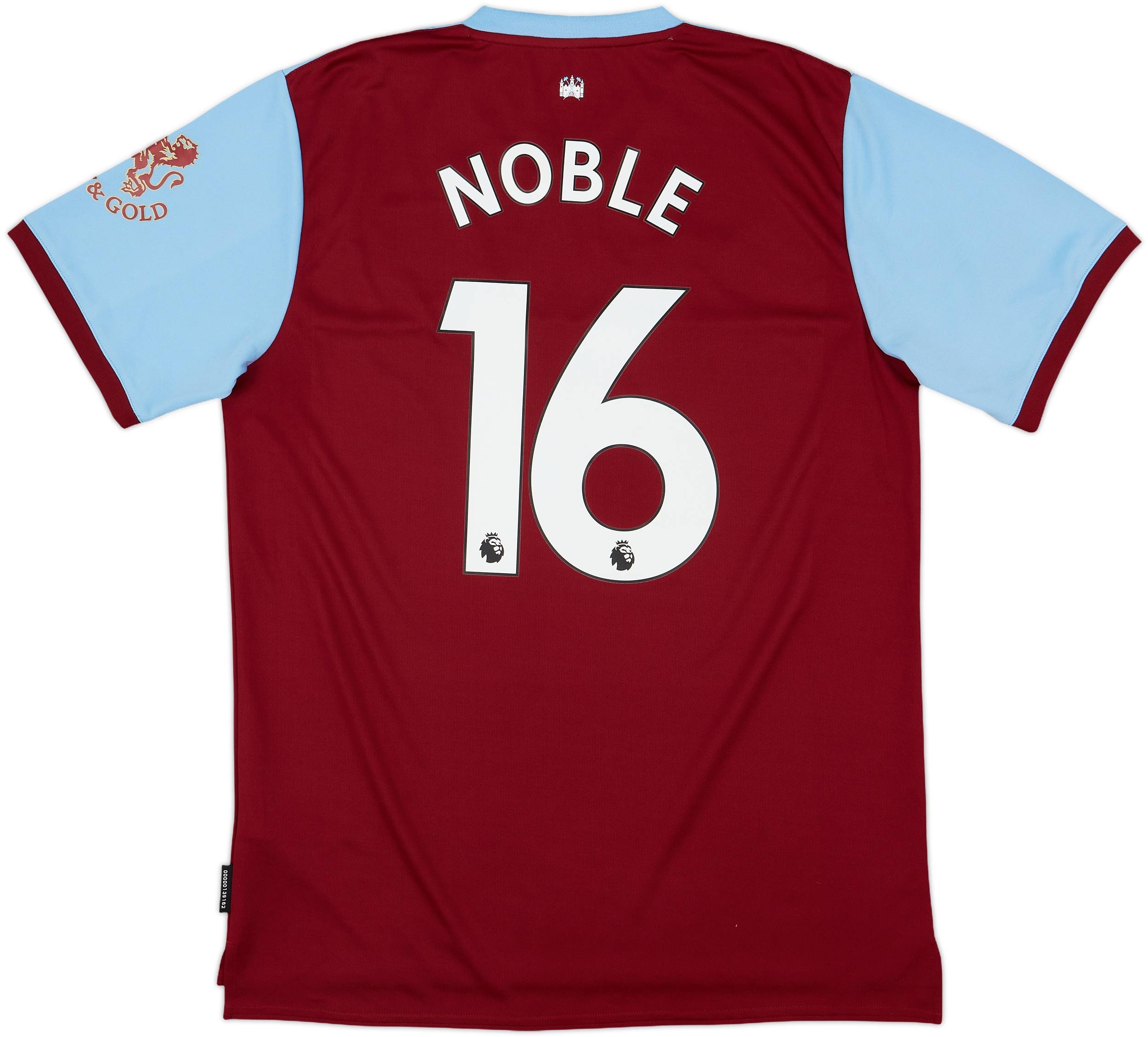 2019-20 West Ham Home Shirt Noble #16 - 9/10 - (L)