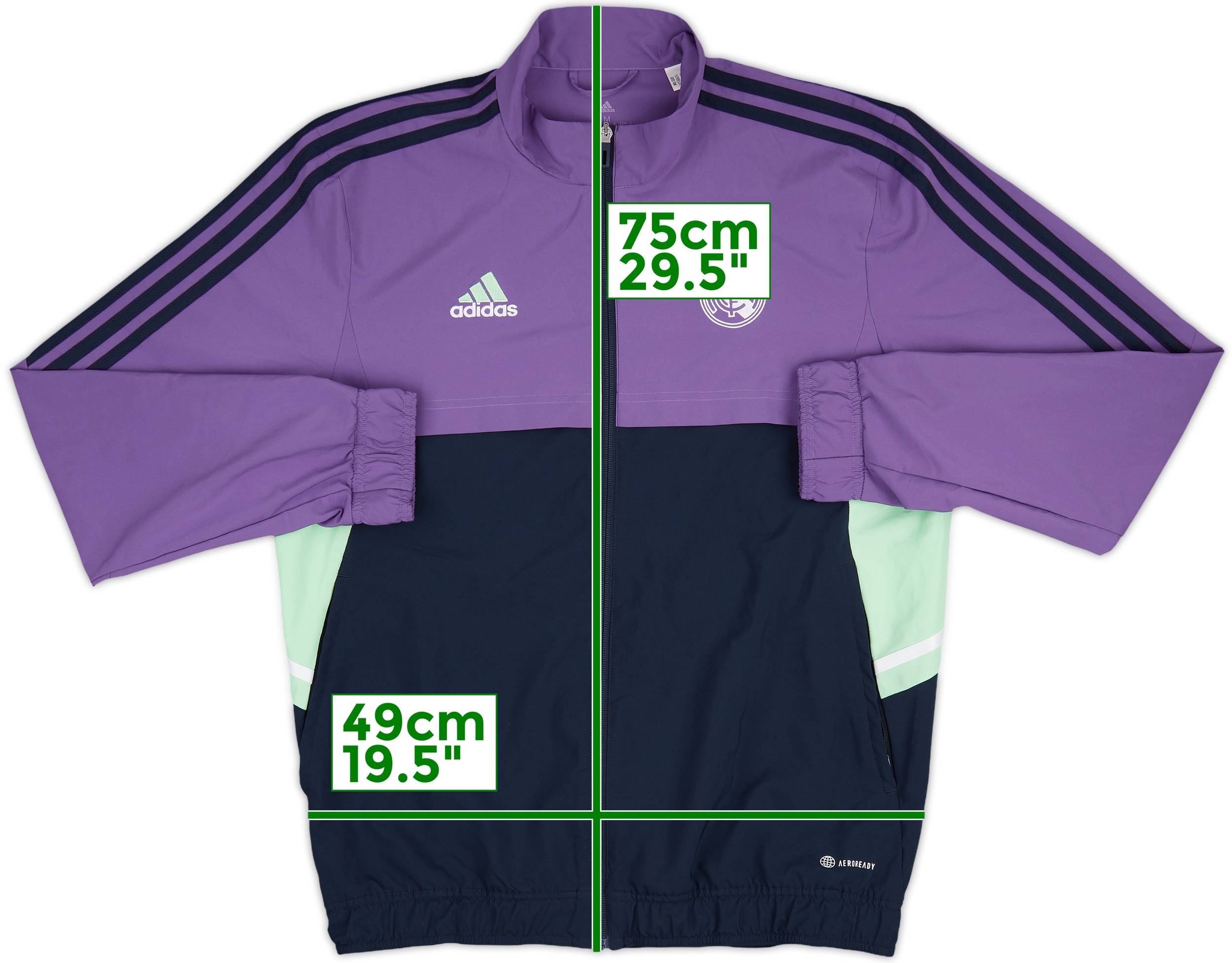 2022-23 Real Madrid adidas Track Jacket - 9/10 - (M)