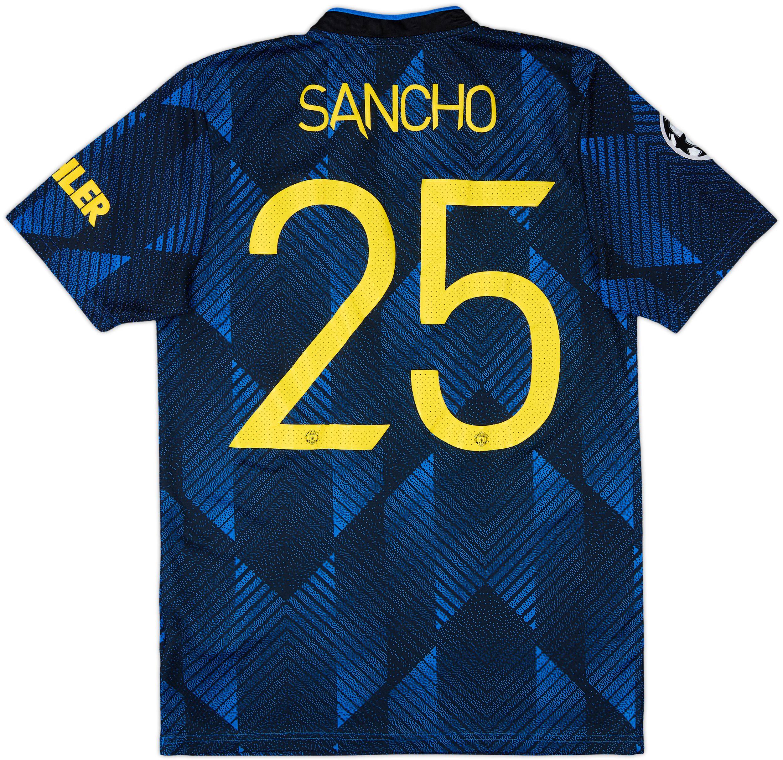 2021-22 Manchester United Third Shirt Sancho #25 - 7/10 - (S)