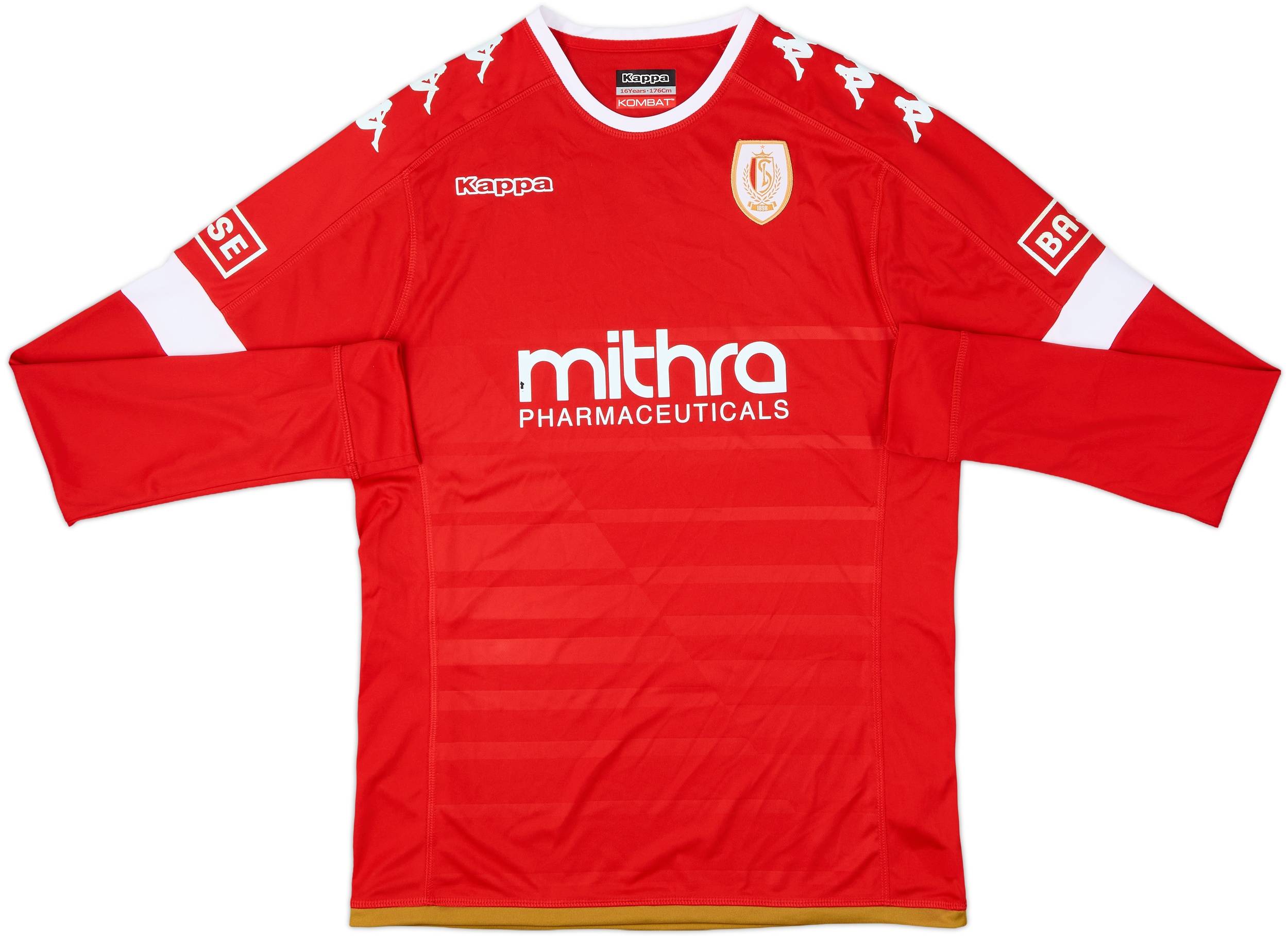 2016-17 Standard Liege Home L/S Shirt - 6/10 - (XL.Boys)