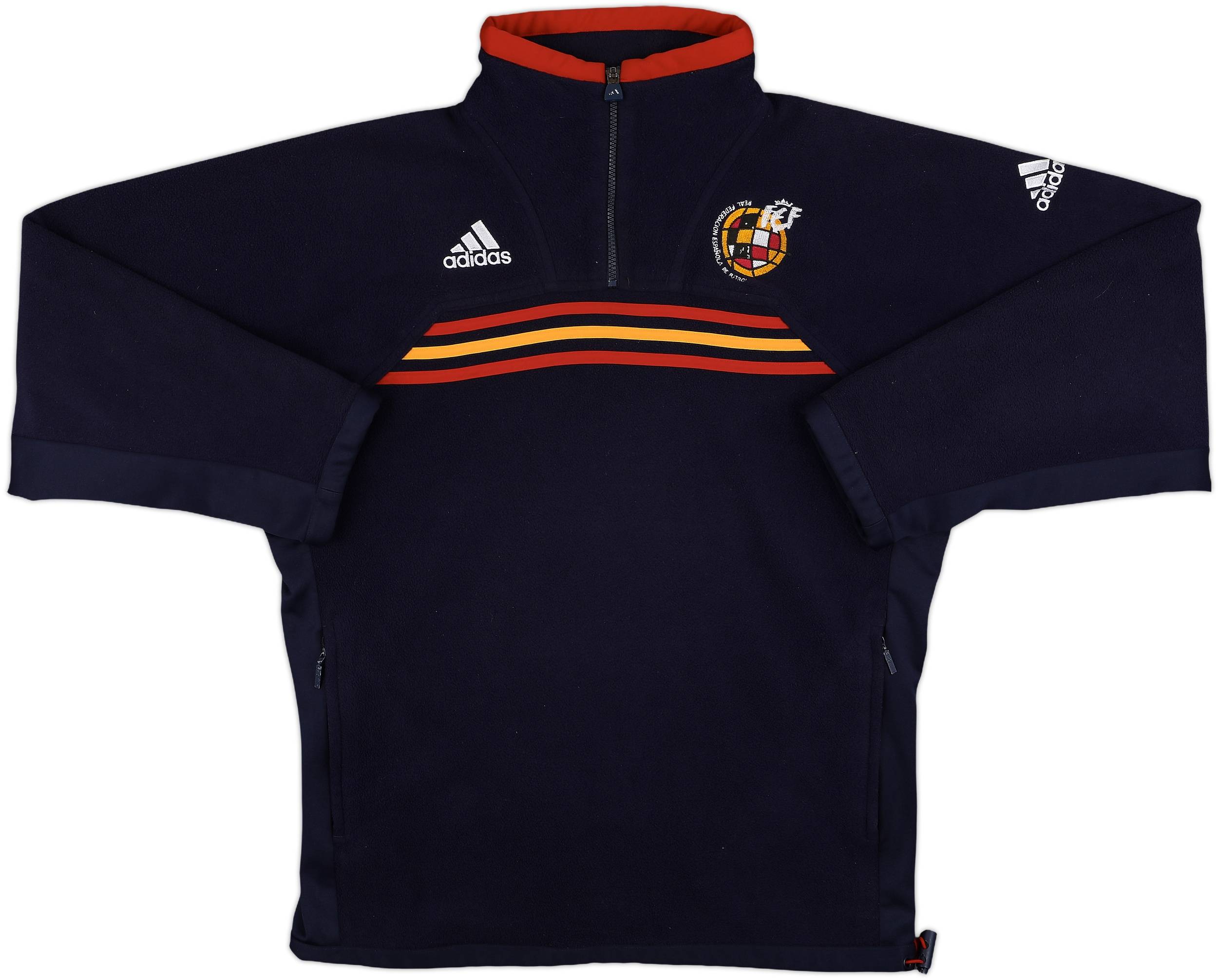 1998-00 Spain adidas 1/4 Zip Fleece Top - 8/10 - (M)