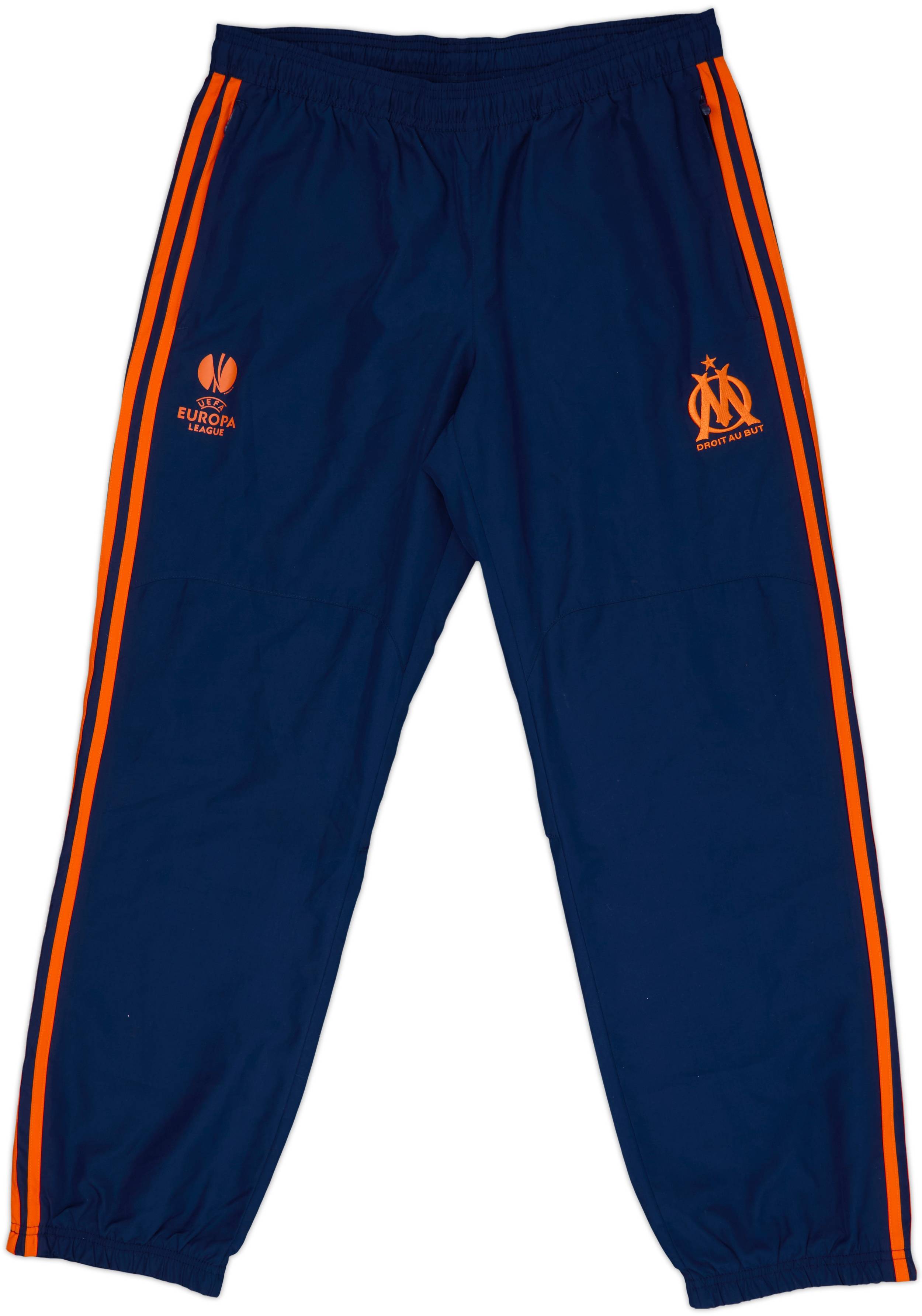 2012-13 Olympique Marseille adidas UEL Track Pants/Bottoms - 8/10 - (L)