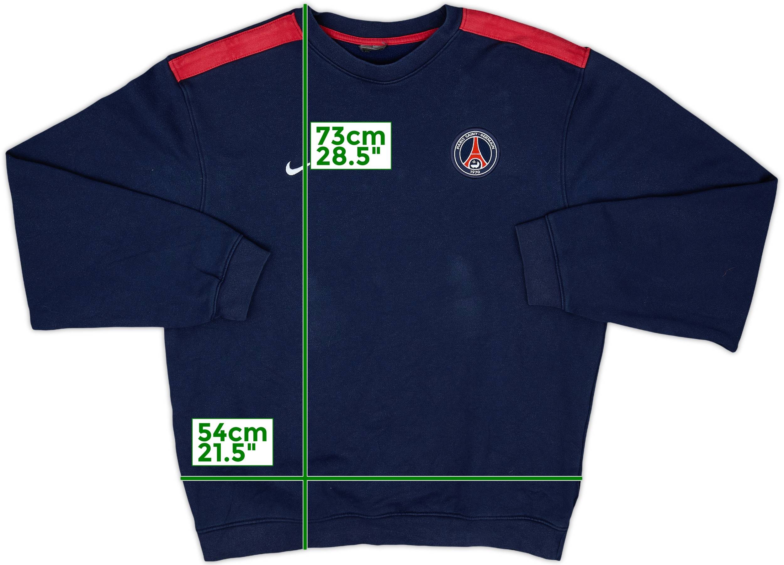 2003-04 Paris Saint-Germain Nike Sweat Top - 8/10 - (XL)