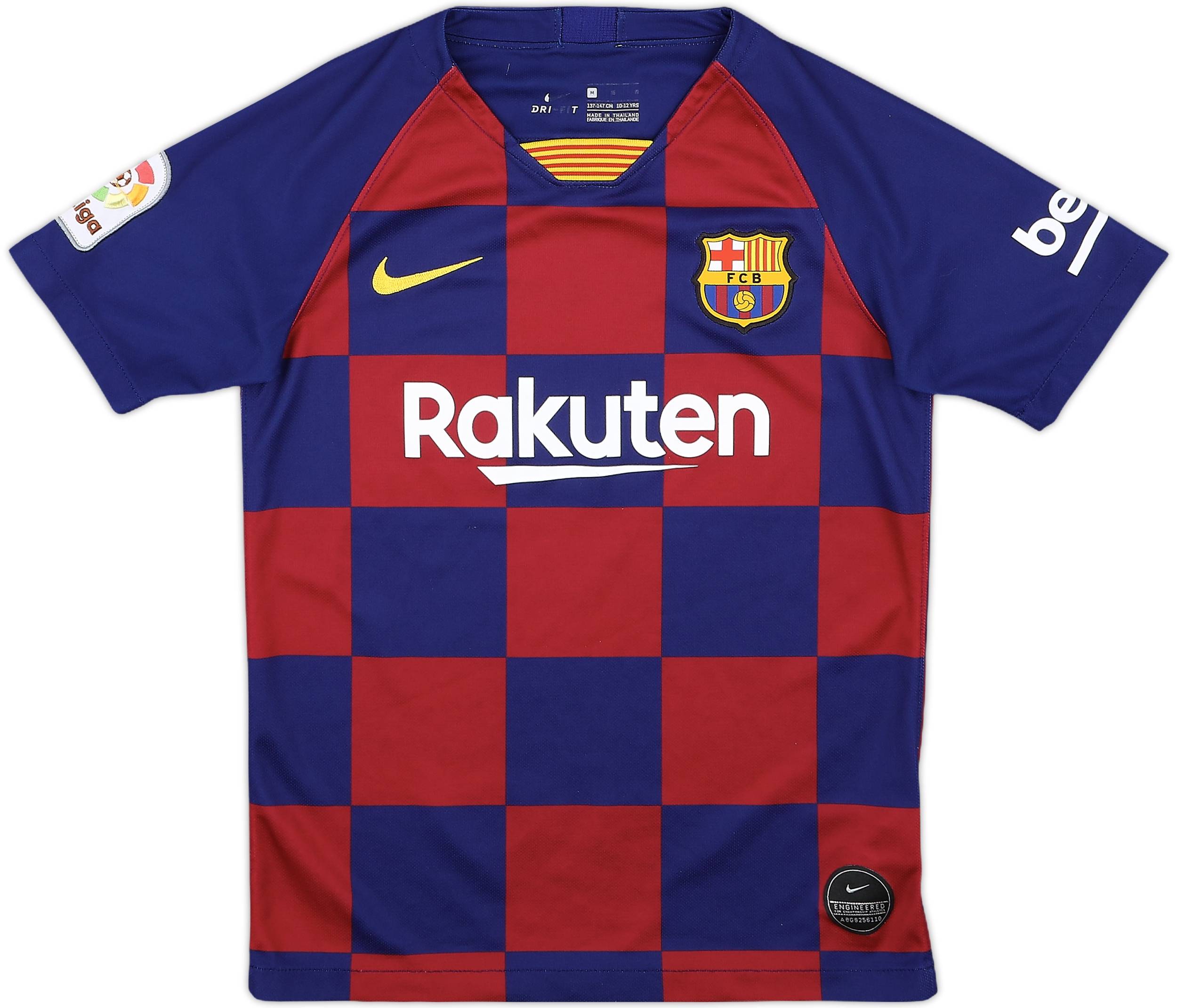 2019-20 Barcelona Home Shirt - 8/10 - (M.Boys)