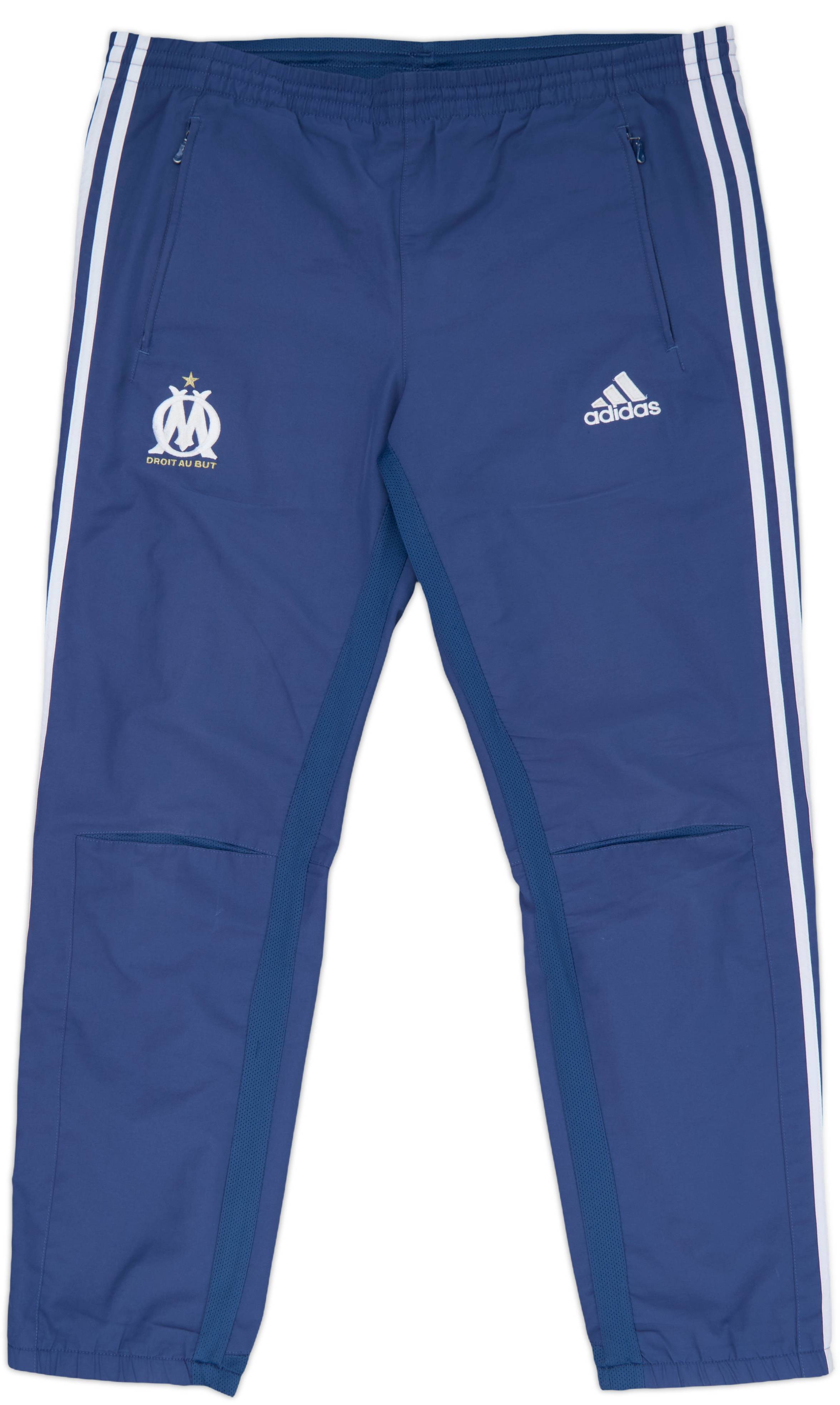 2004-05 Olympique Marseille adidas Track Pants/Bottoms - 5/10 - (M)