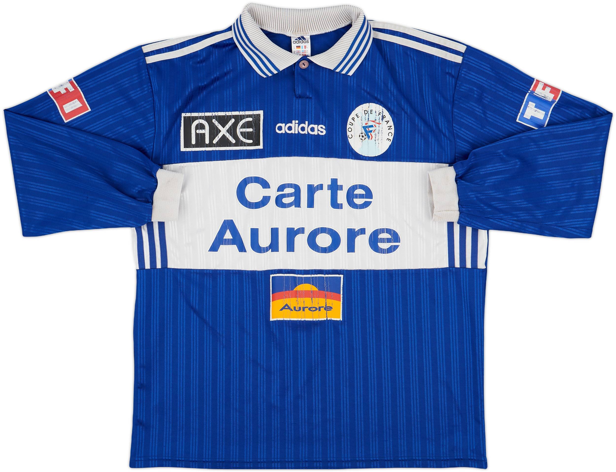 1990s Coupe de France Home L/S Shirt #11 - 7/10 - (XL)