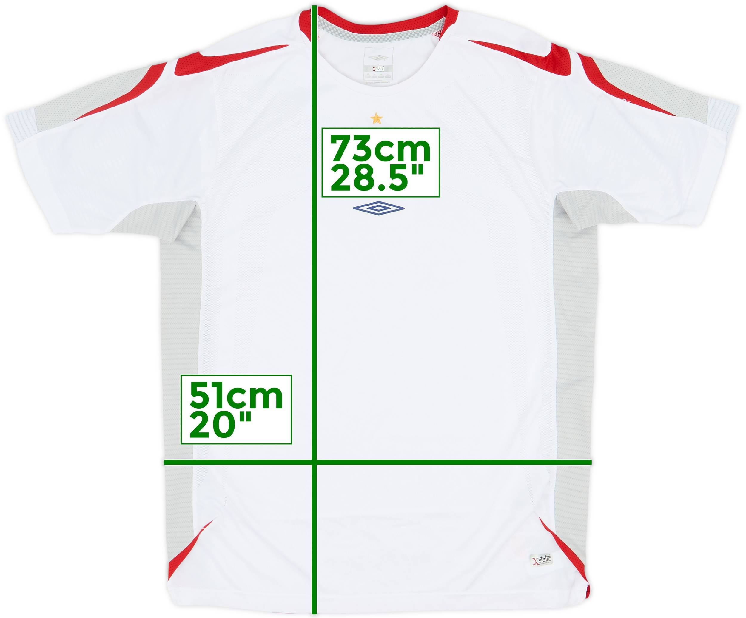 2007-09 England Umbro Training Shirt - 10/10 - (M)