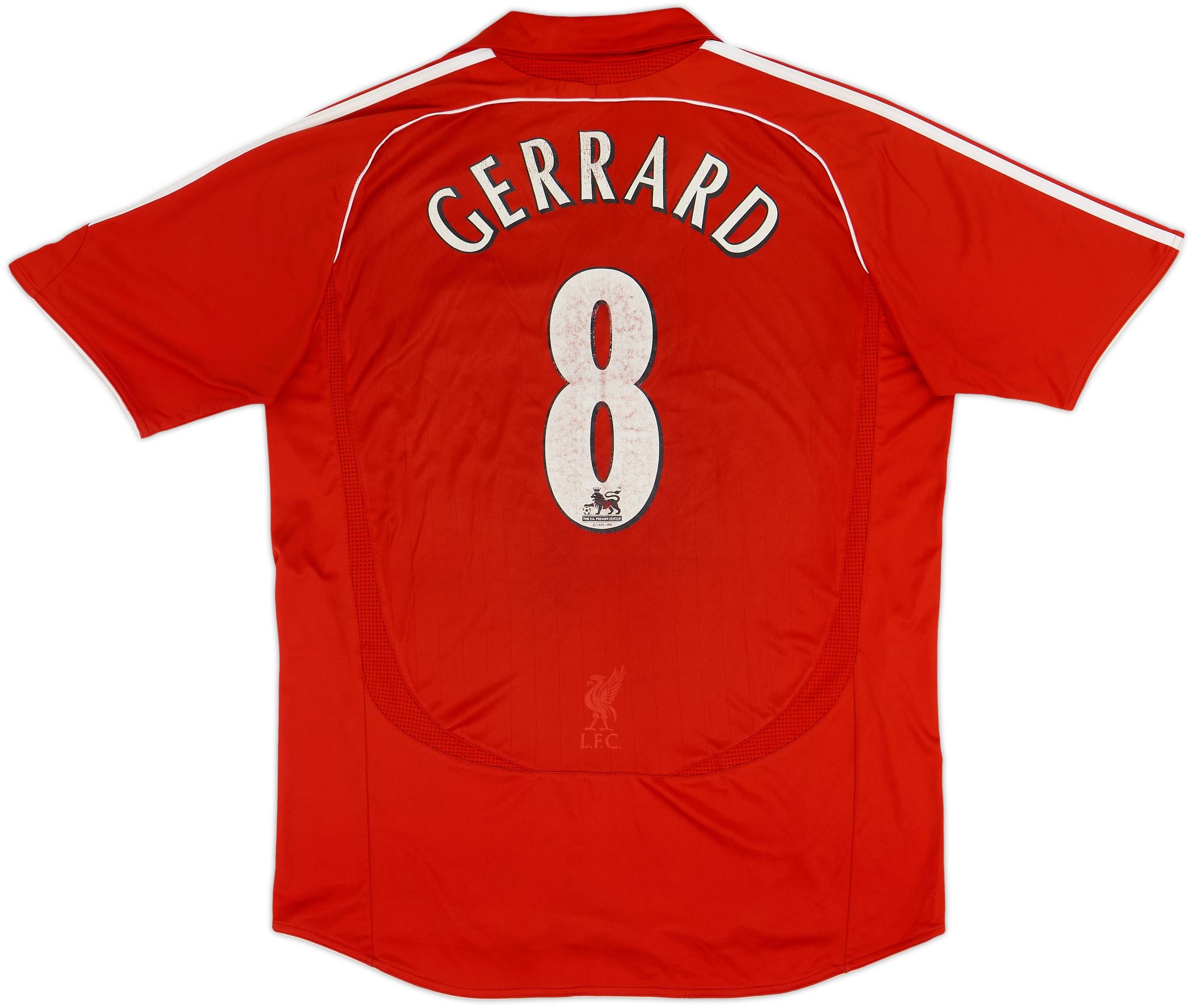 2006-08 Liverpool Home Shirt Gerrard #8 - 5/10 - (L)