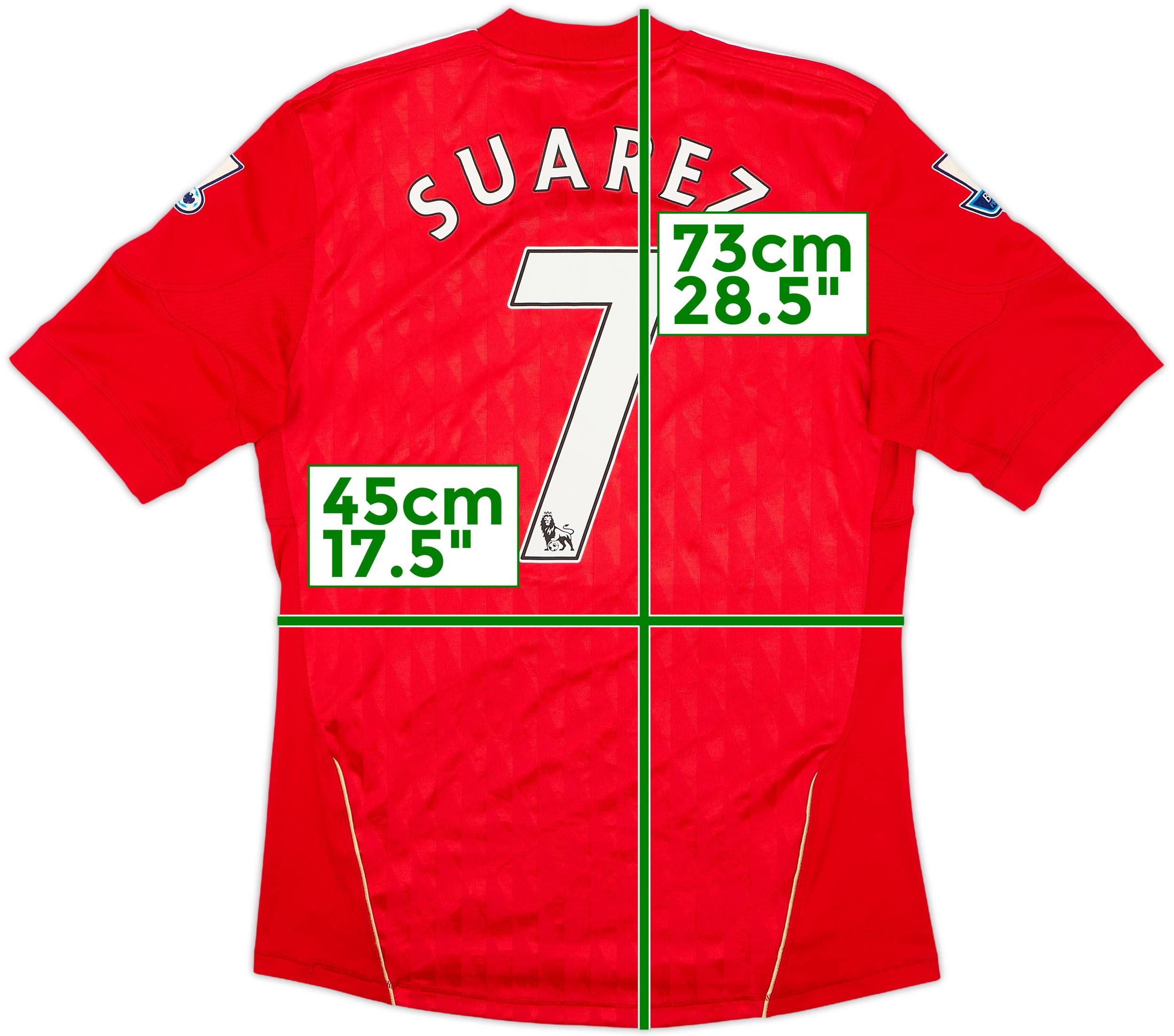 2010-12 Liverpool Home Shirt Suarez #7 - 6/10 - (S)