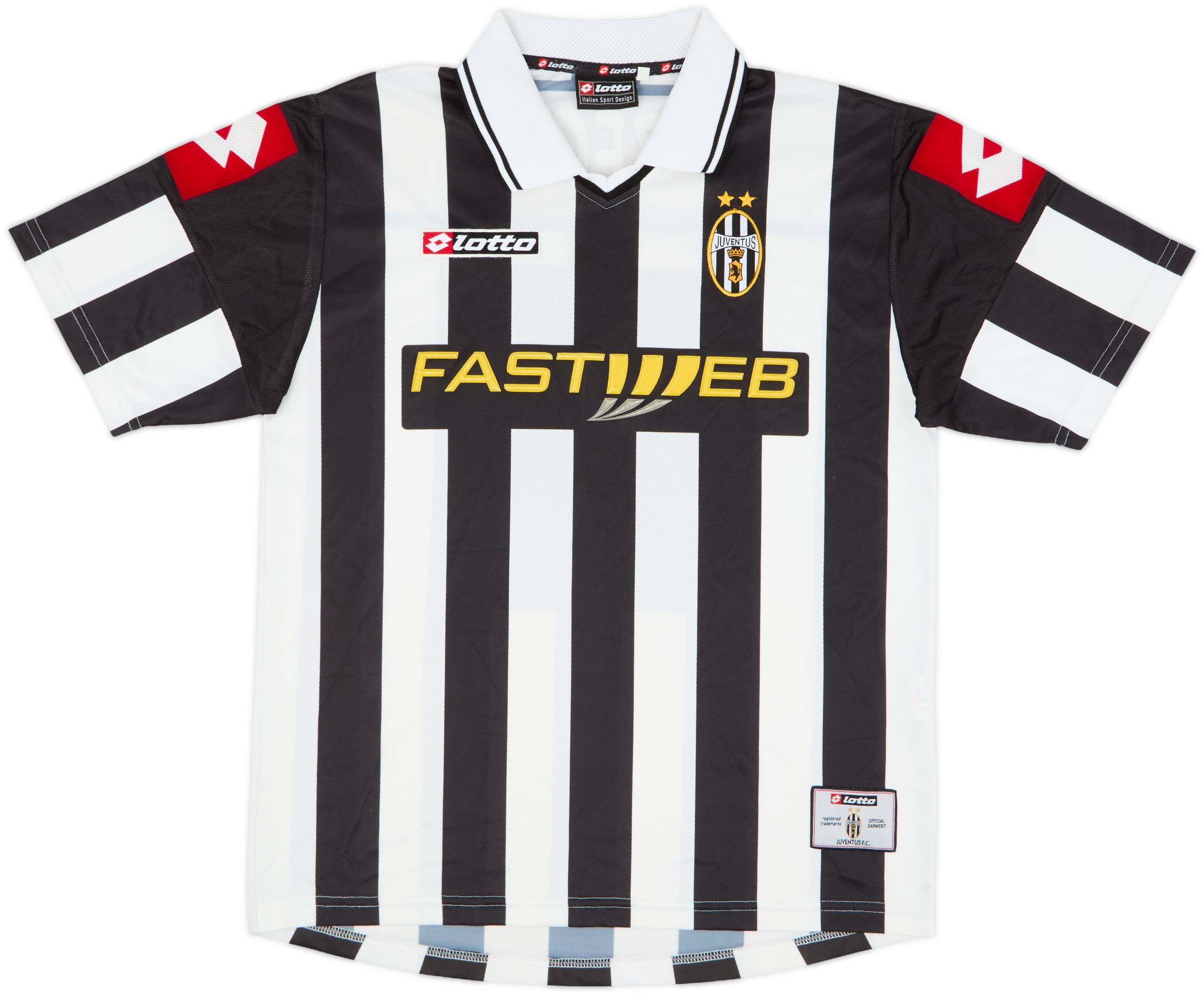 Lotto Juventus TREZEGUET 17 ユニフォーム 2001-02 Juventus Home Shirt Trezeguet #17 - 9/10 - (M)