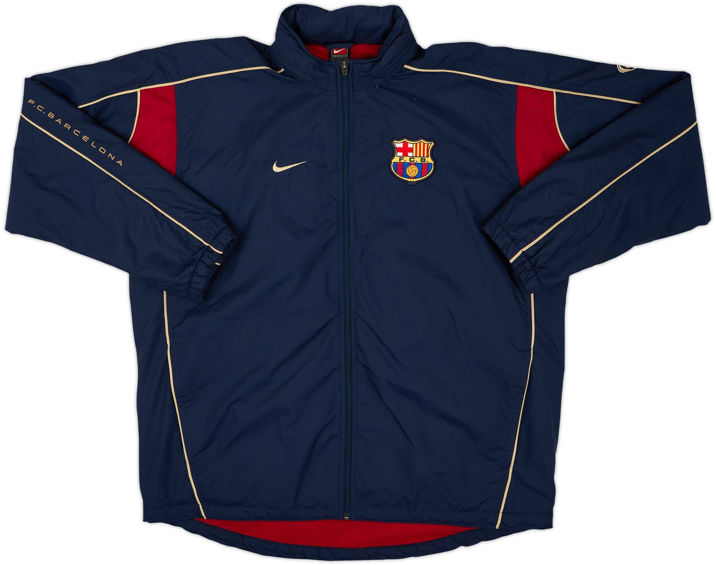 2001-02 Barcelona Nike Hooded Rain Jacket - 6/10 - (L)