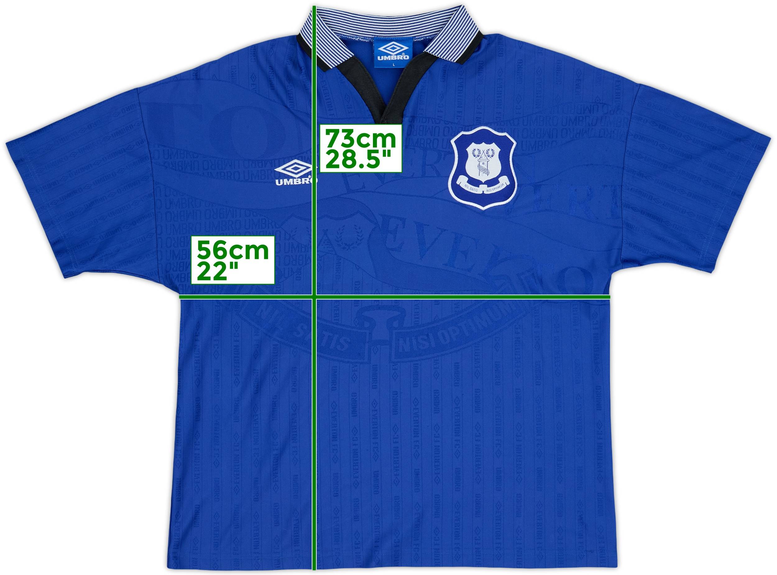 1995-97シーズン エバートンUmbro ホームユニフォーム 1995-97 Everton Home Shirt - 5/10 - (L)