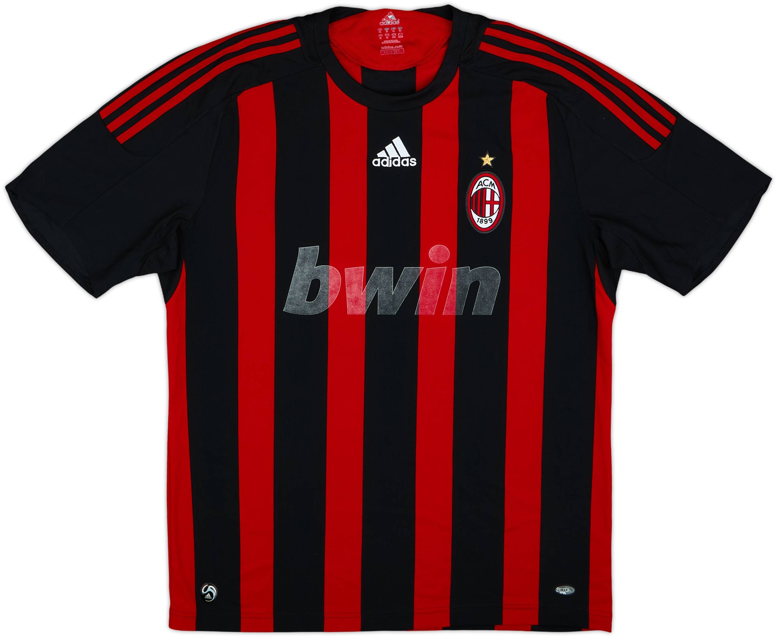 Camiseta de local del AC Milan 2008-09 Firmada Beckham #32 - 4/10