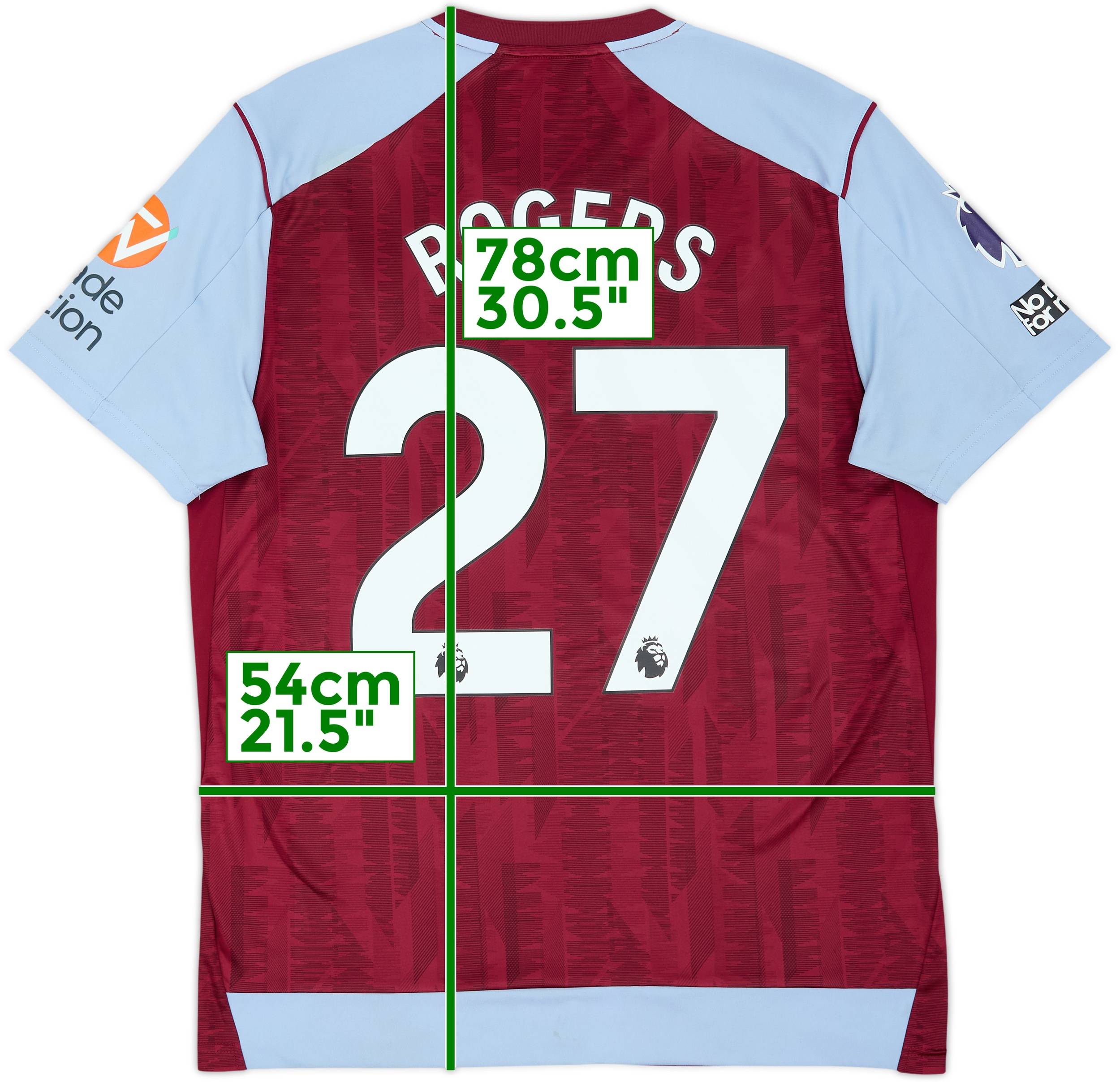 2023-24 Aston Villa Home Shirt M.Rogers #27 - 6/10 - (L)