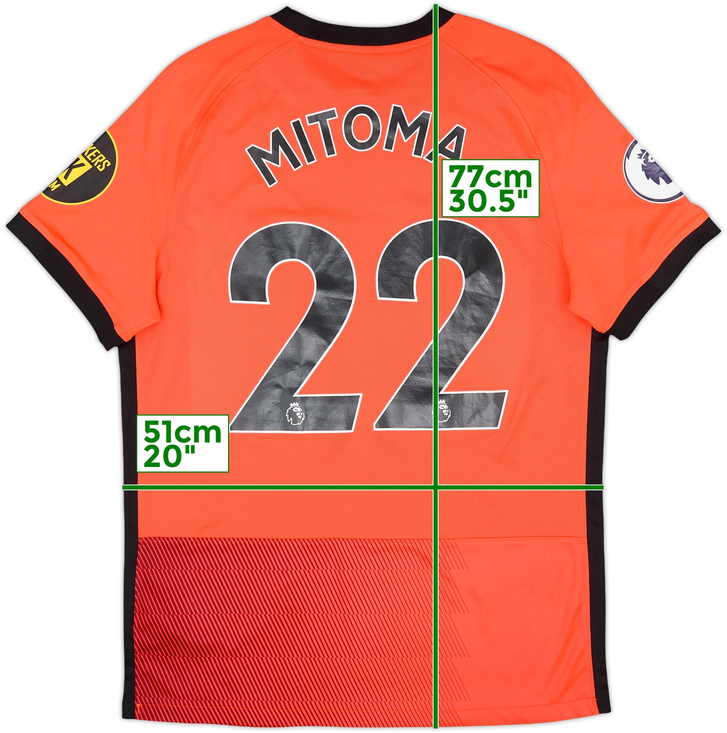 2022-23 Brighton Away Shirt Mitoma #22 - 9/10 - (L)