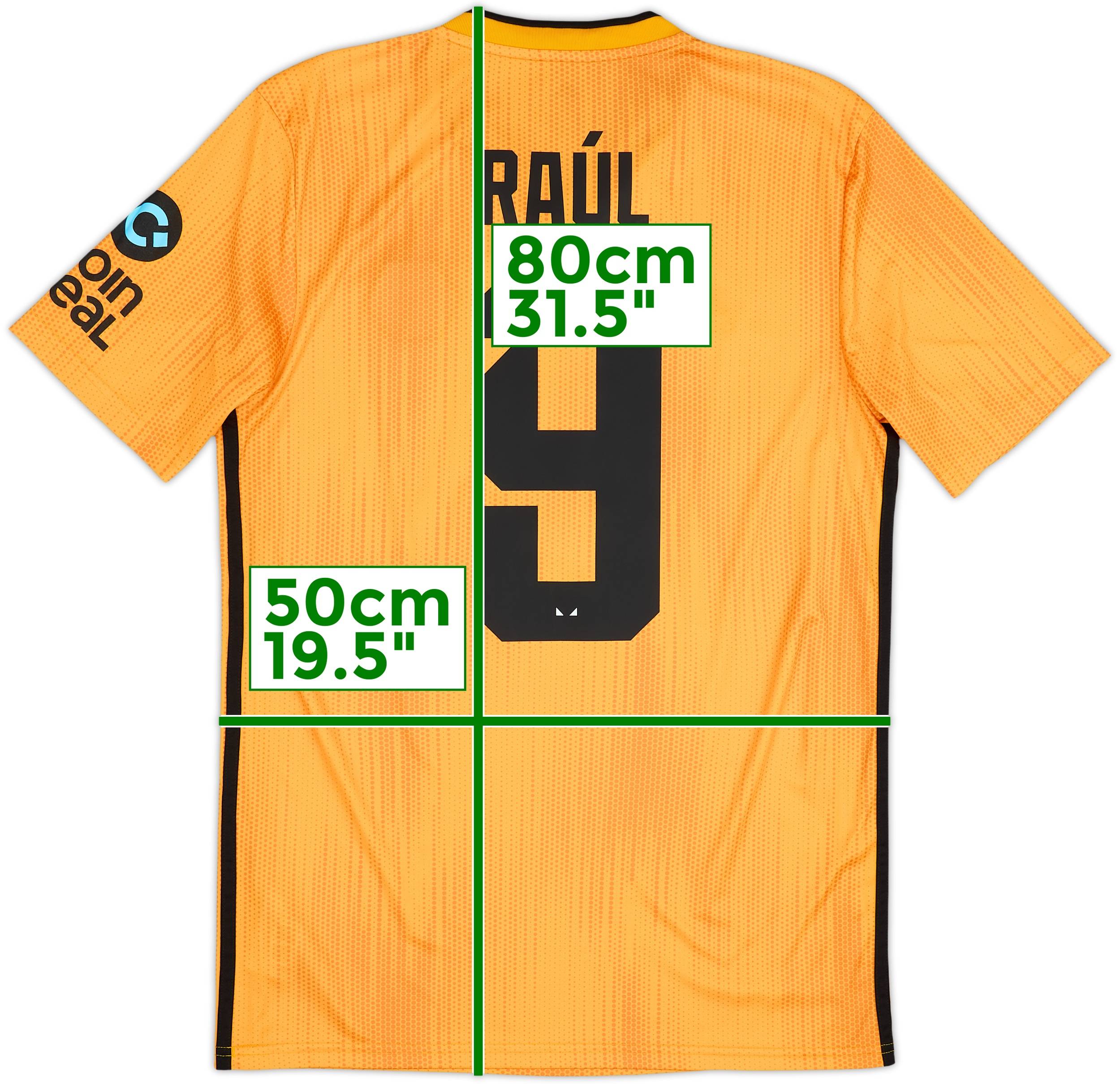 2019-20 Wolves Home Shirt Raul #9 - 10/10 - (S)