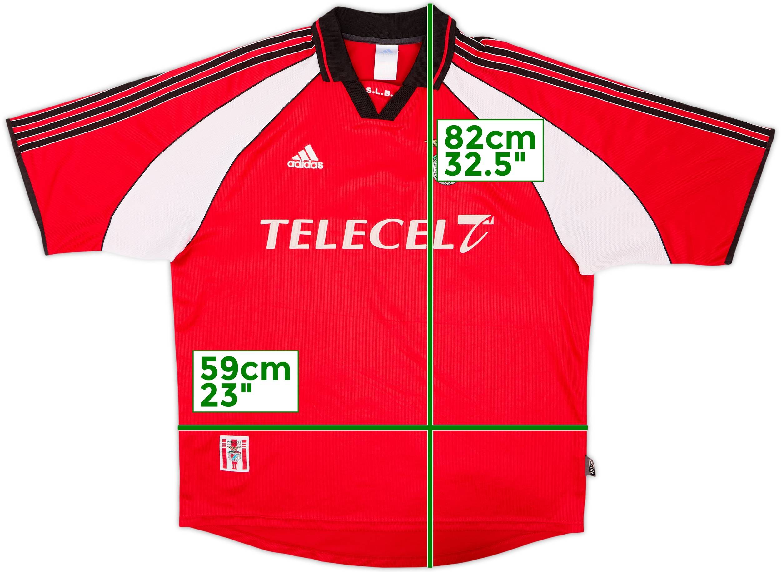 ベンフィカ 99/00 ユニフォーム Benfica ディ・マリア オタメンディ 1999-00 Benfica European Home Shirt - 9/10 - (XL)