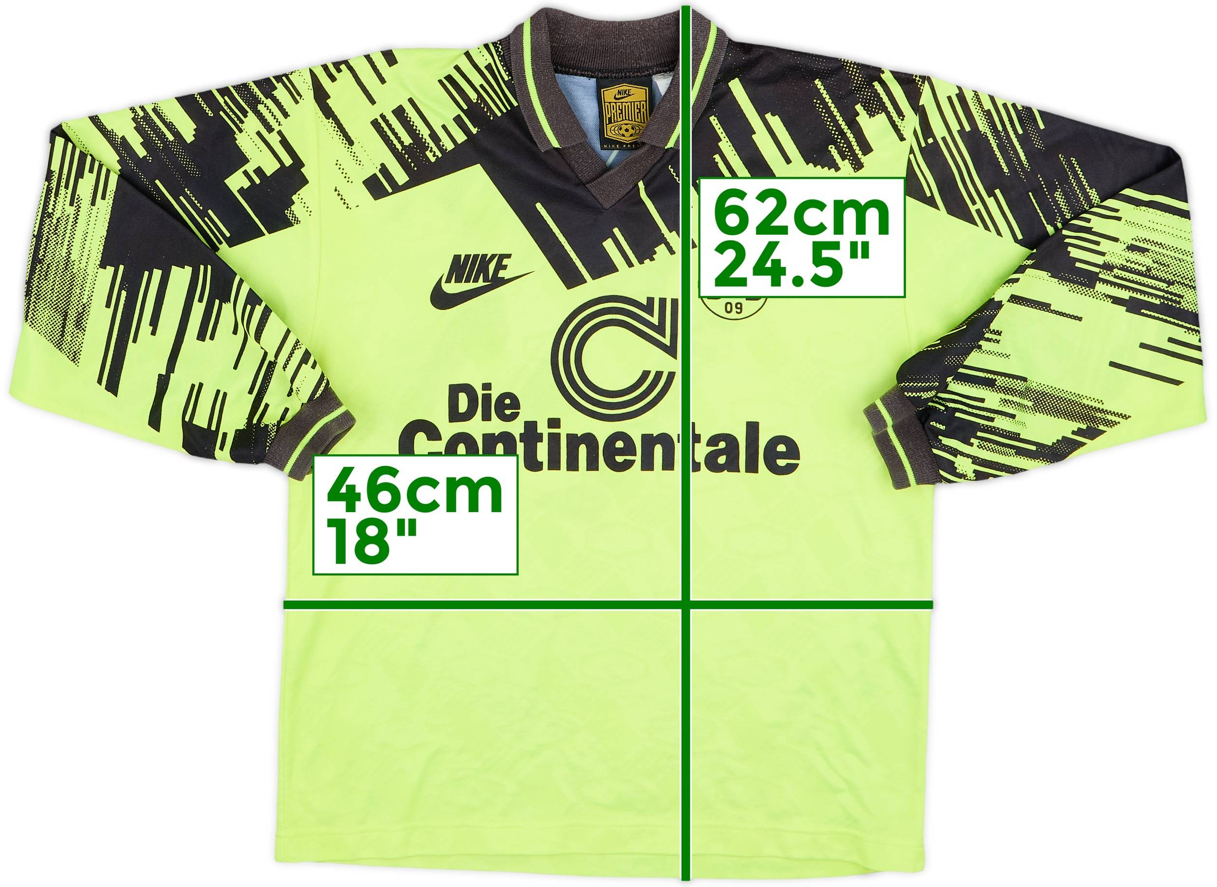 1993-94 Borussia Dortmund Home L/S Shirt #11 - 8/10 - (L.Boys)