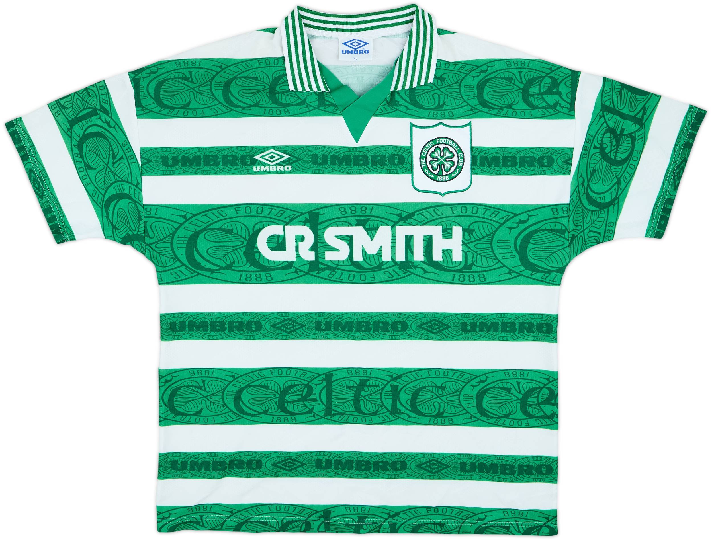 1995-97 Celtic Home Shirt - 9/10 - (XL)
