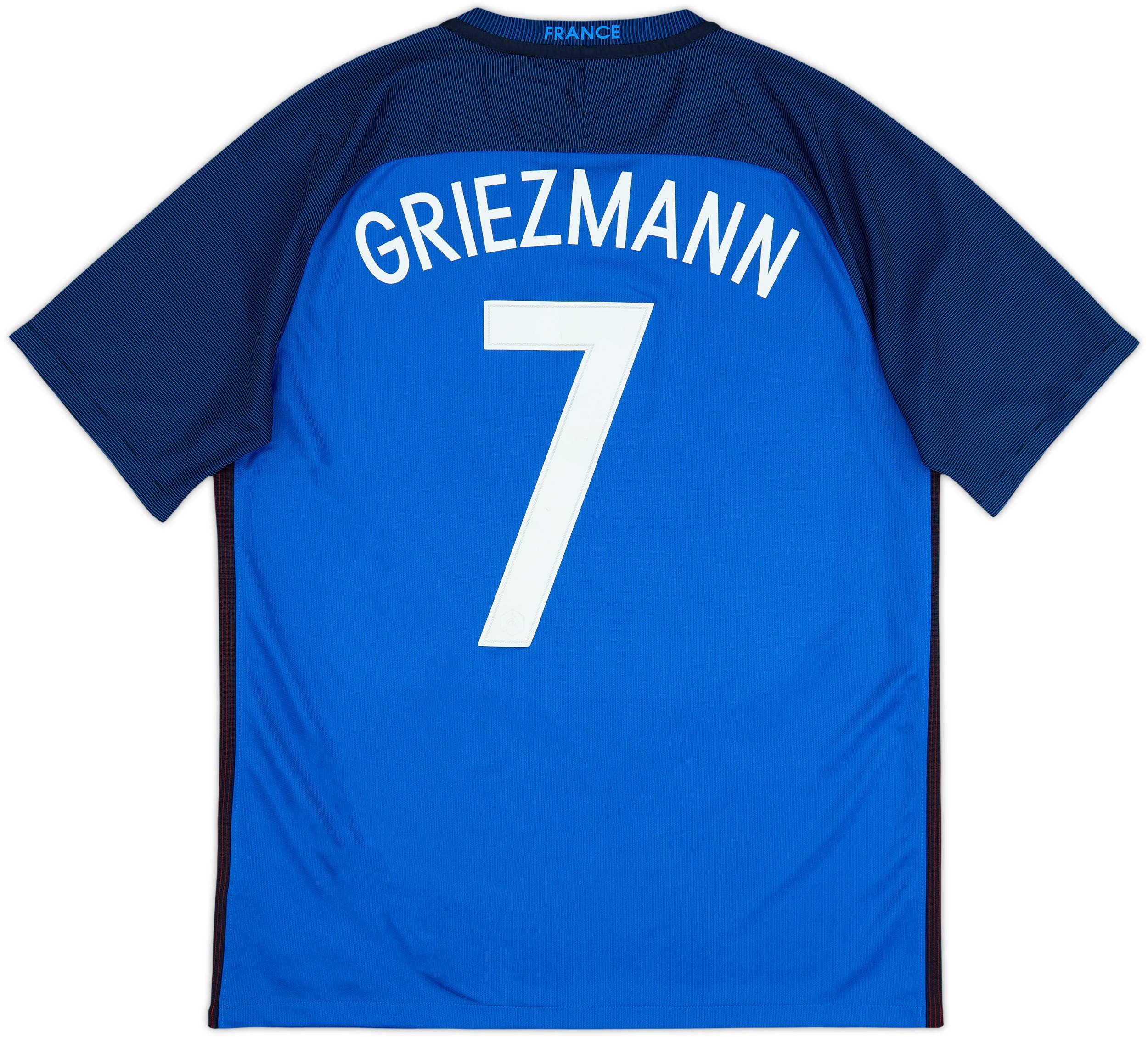2016-17 France Home Shirt Griezmann #7 - 8/10 - (L)