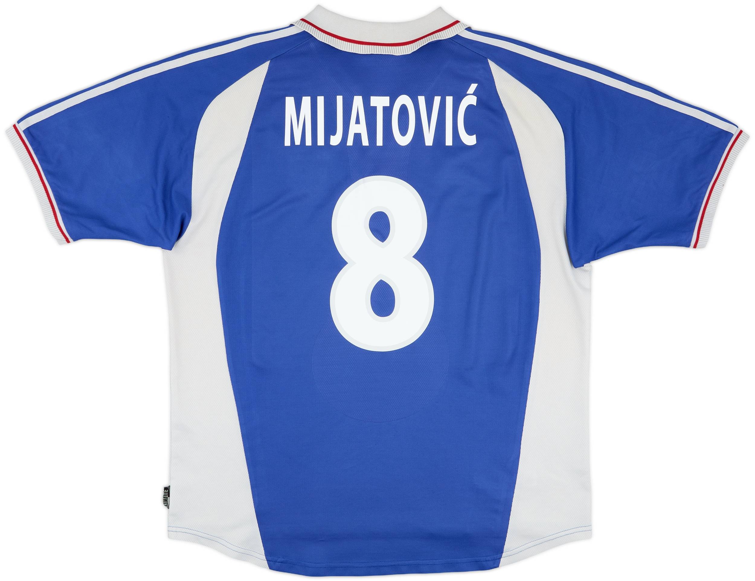 2000-01 Yugoslavia Home Shirt Mijatovic #8 - 6/10 - (XL)