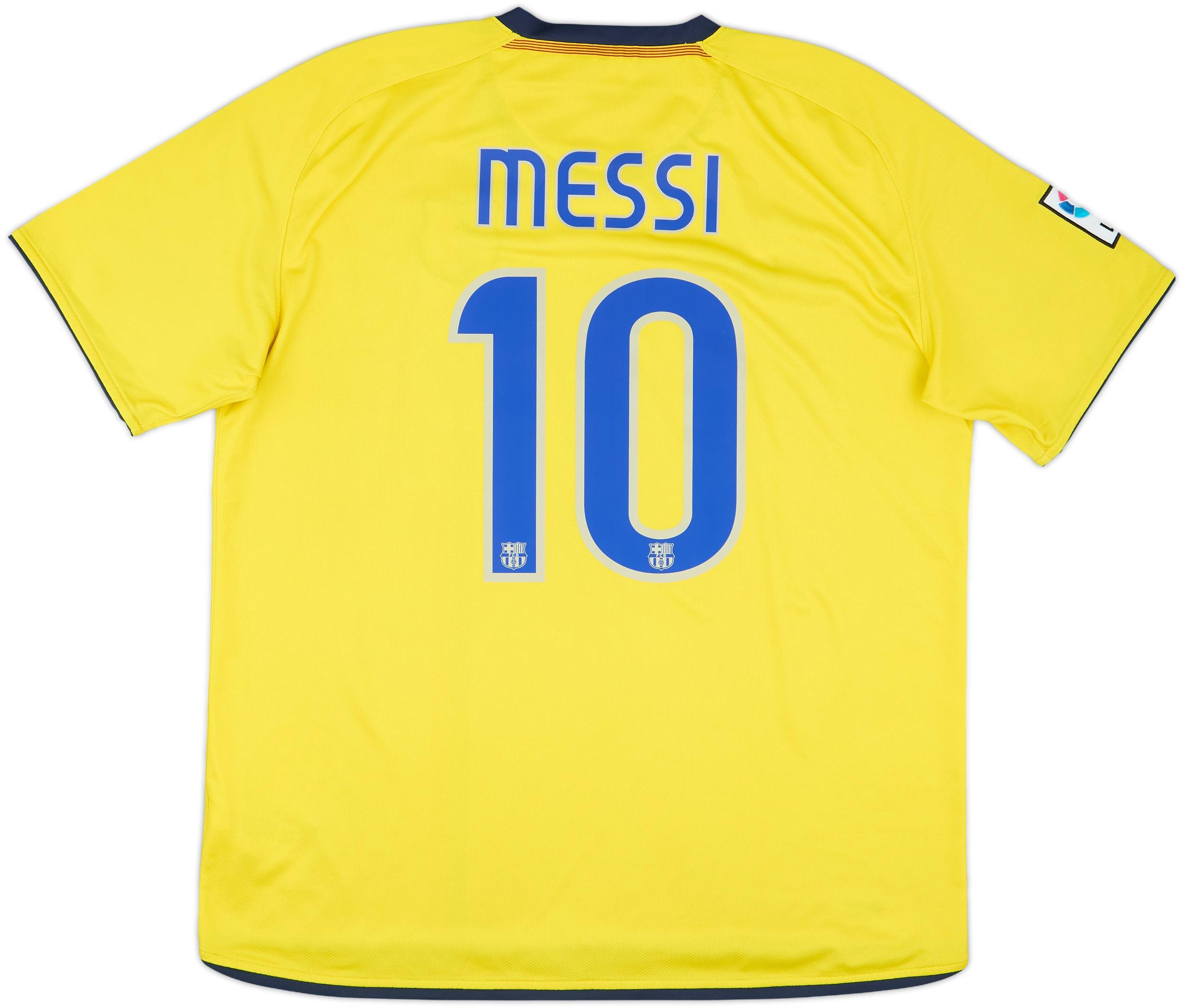 2008-10 Barcelona Away Shirt Messi #10 - 5/10 - (XL)