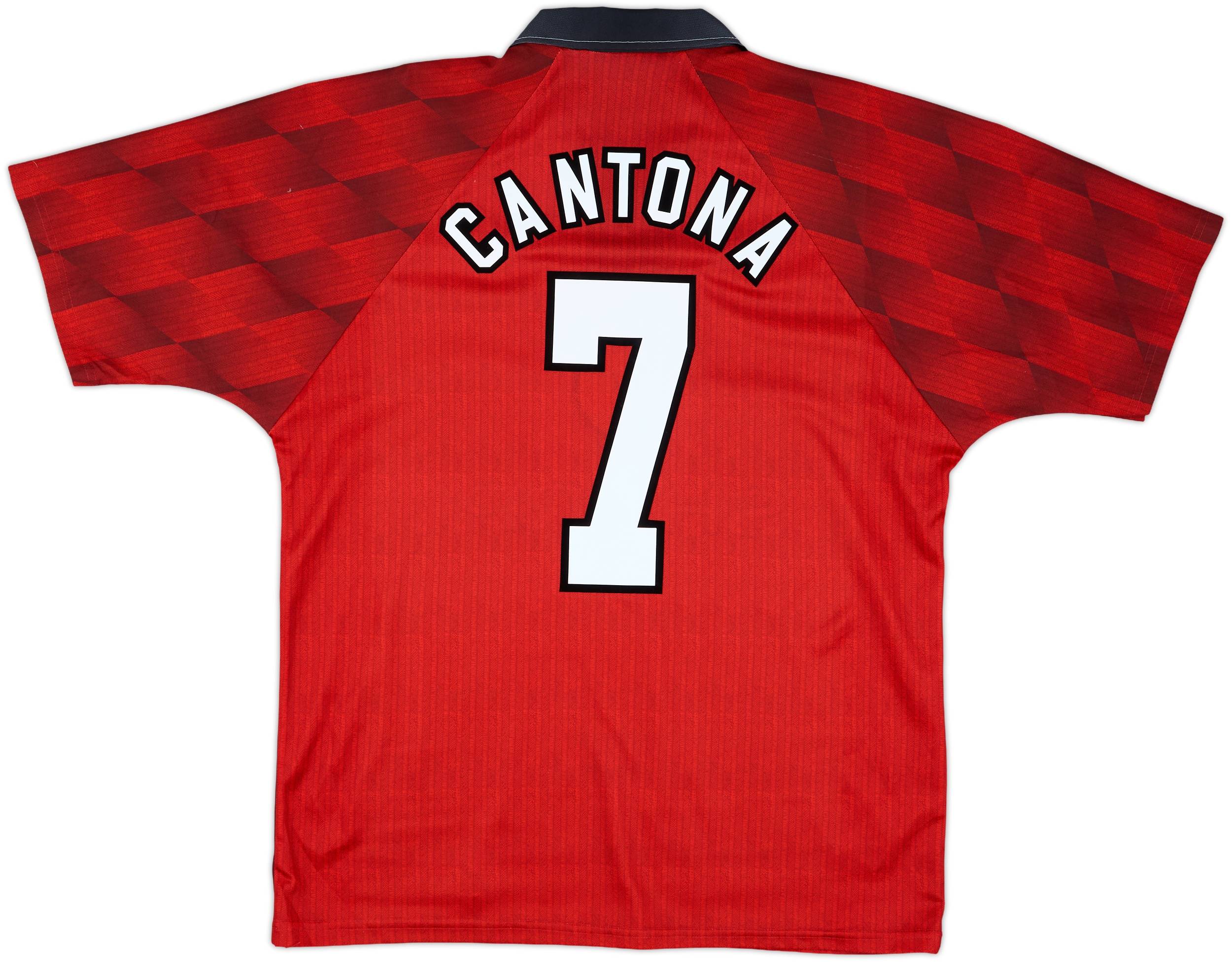 ウェア 1996-98 Manchester United Home Shirt 1996-98 Manchester United Home Shirt Cantona #7 - 5/10 - (L)