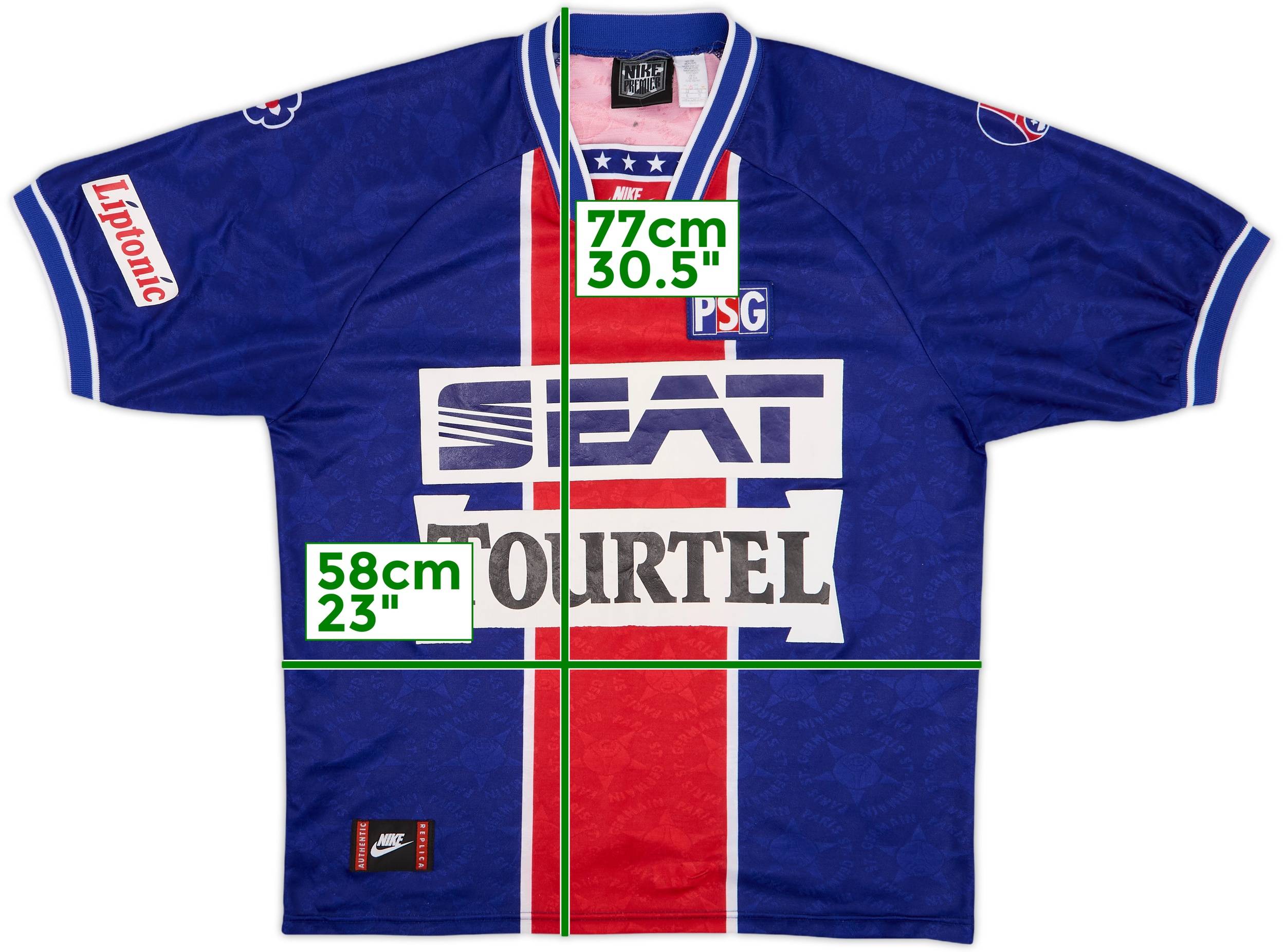 ウェア PSG 1994/1995 (Home) PARIS SAINT-GERMAIN (PSG) HOME FOOTBALL SHIRT 1994/95