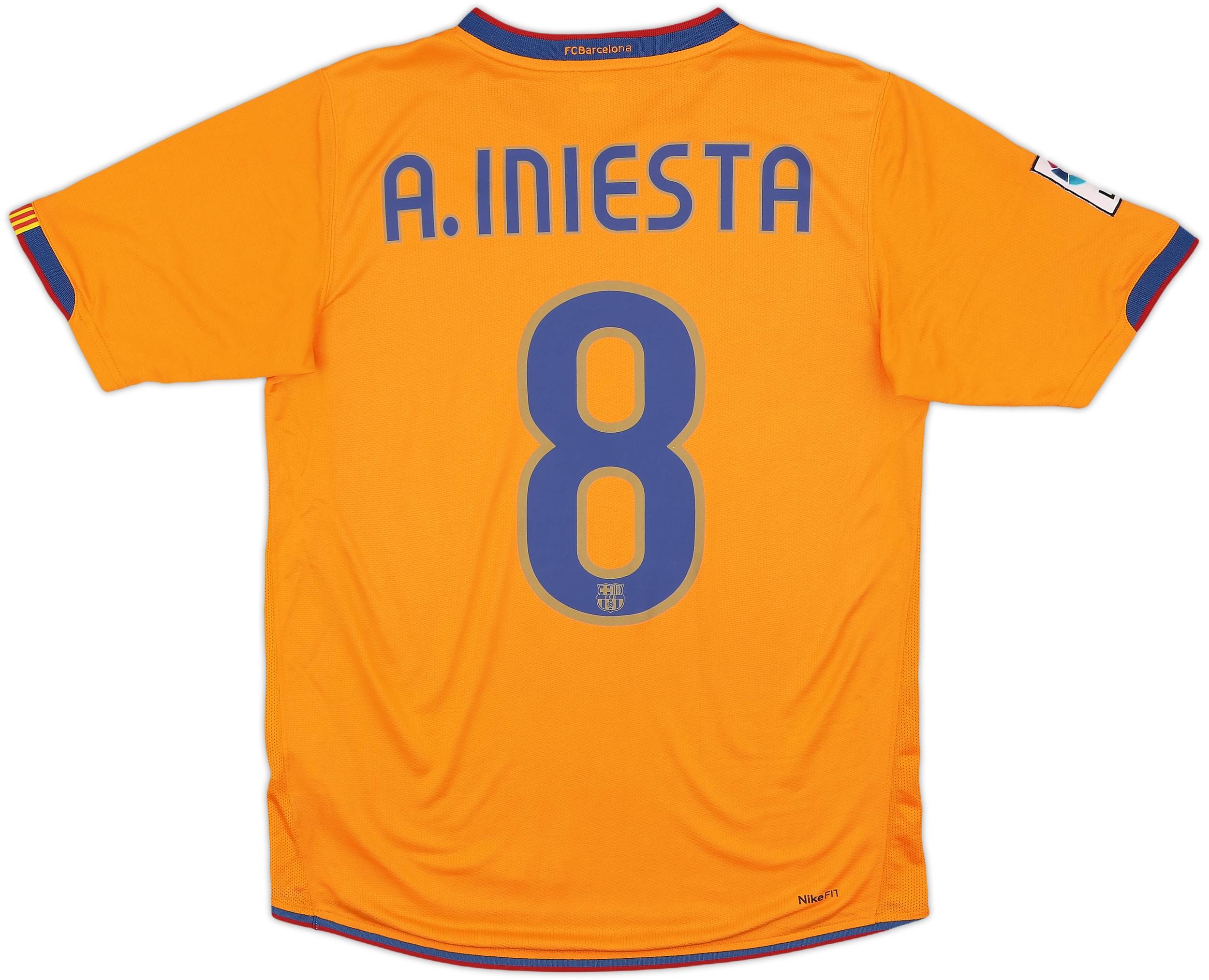 2007-08 Barcelona Third Shirt A.Iniesta #8 - 8/10 - (S)