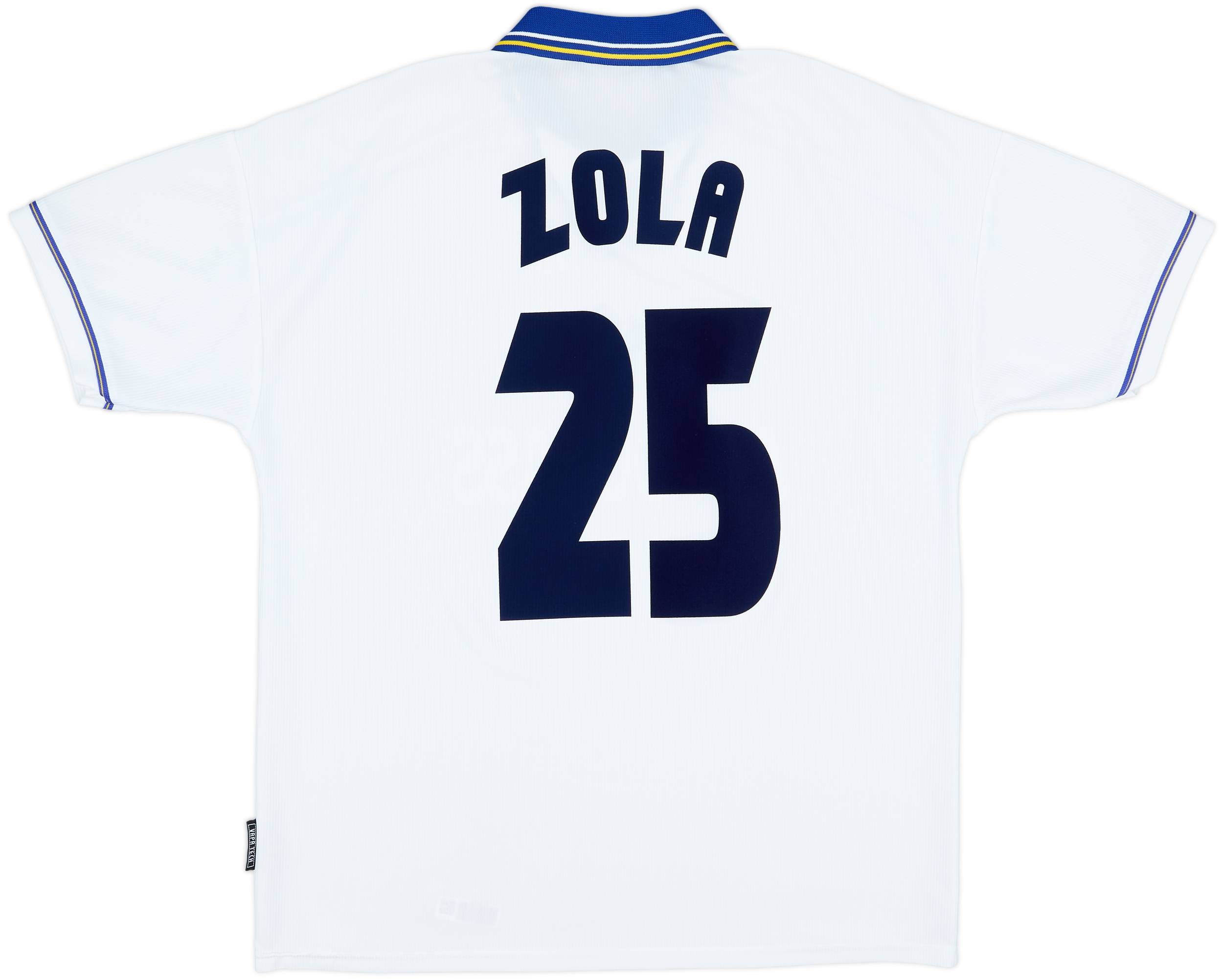 zola  1998-00 Chelsea Away Shirt Zola #25 - 8/10 - (XL)