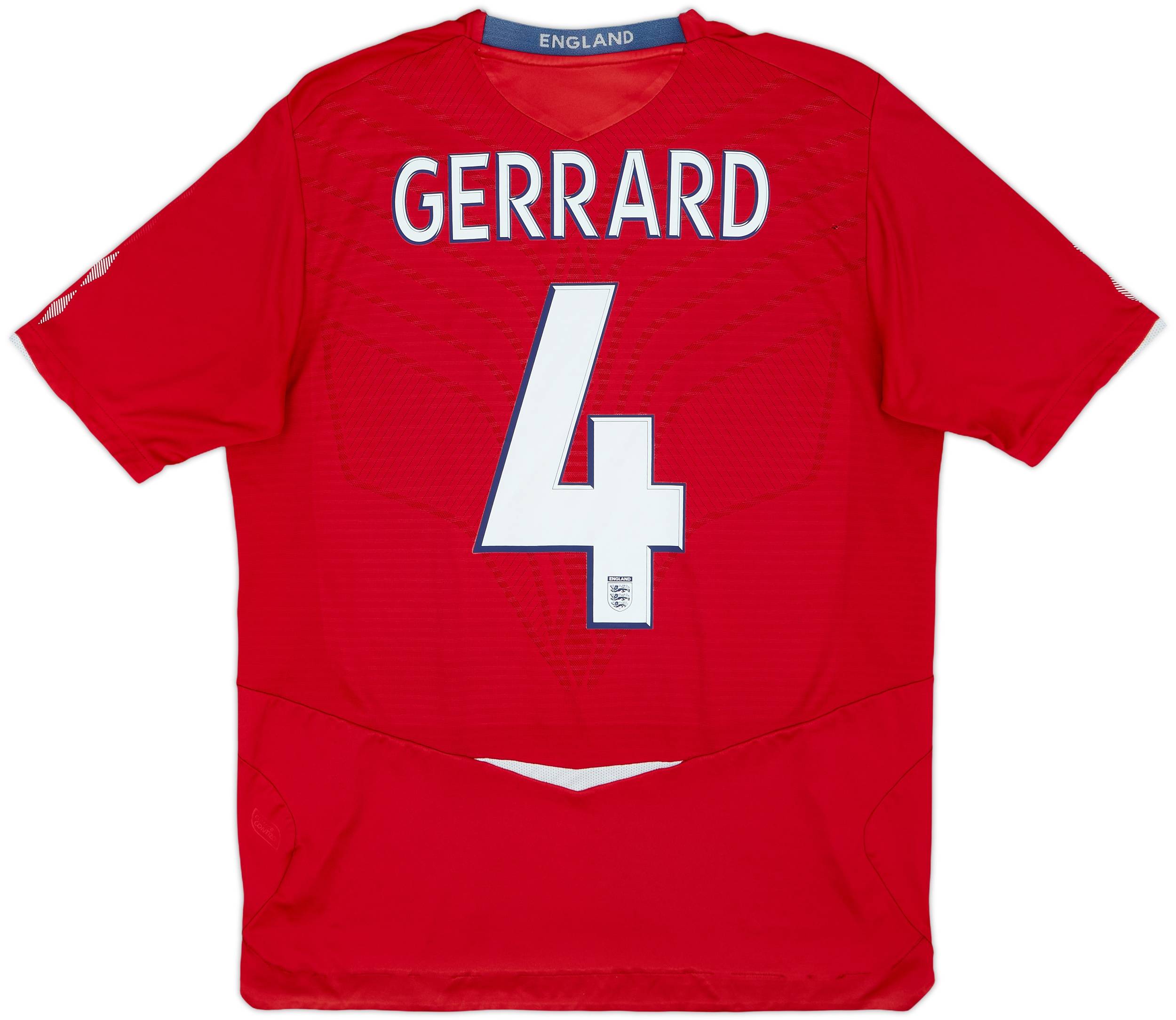 2008-10 England Away Shirt Gerrard #4 - 5/10 - (L)