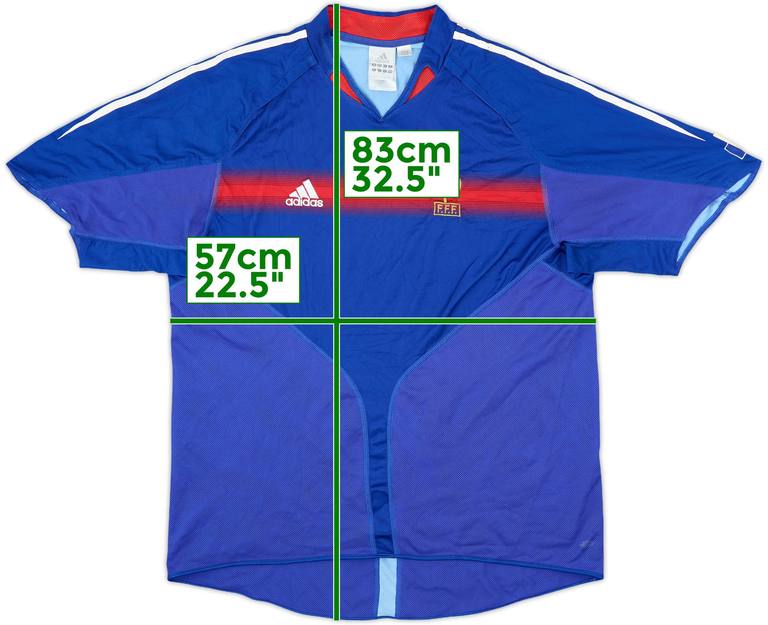 06's adidas × France  Game Shirts 2004-06 France Home Shirt - 5/10 - (XL)
