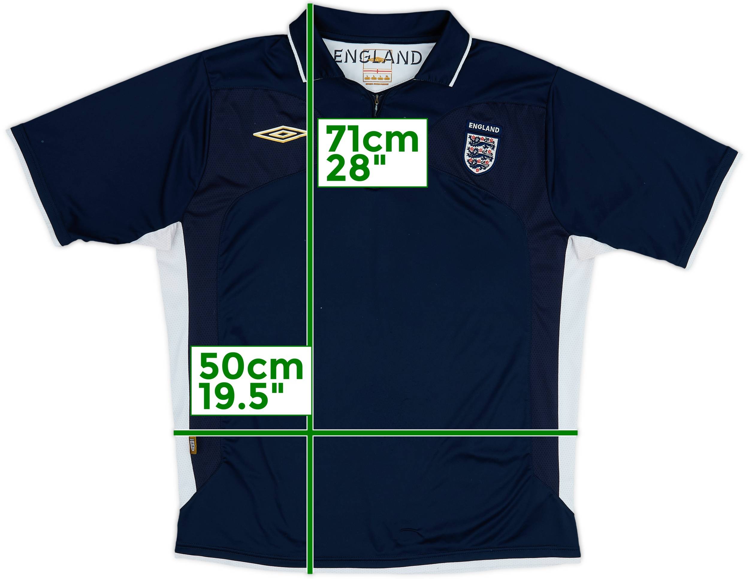2005-06 England Umbro 1/4 Zip Training Shirt - 6/10 - (L)