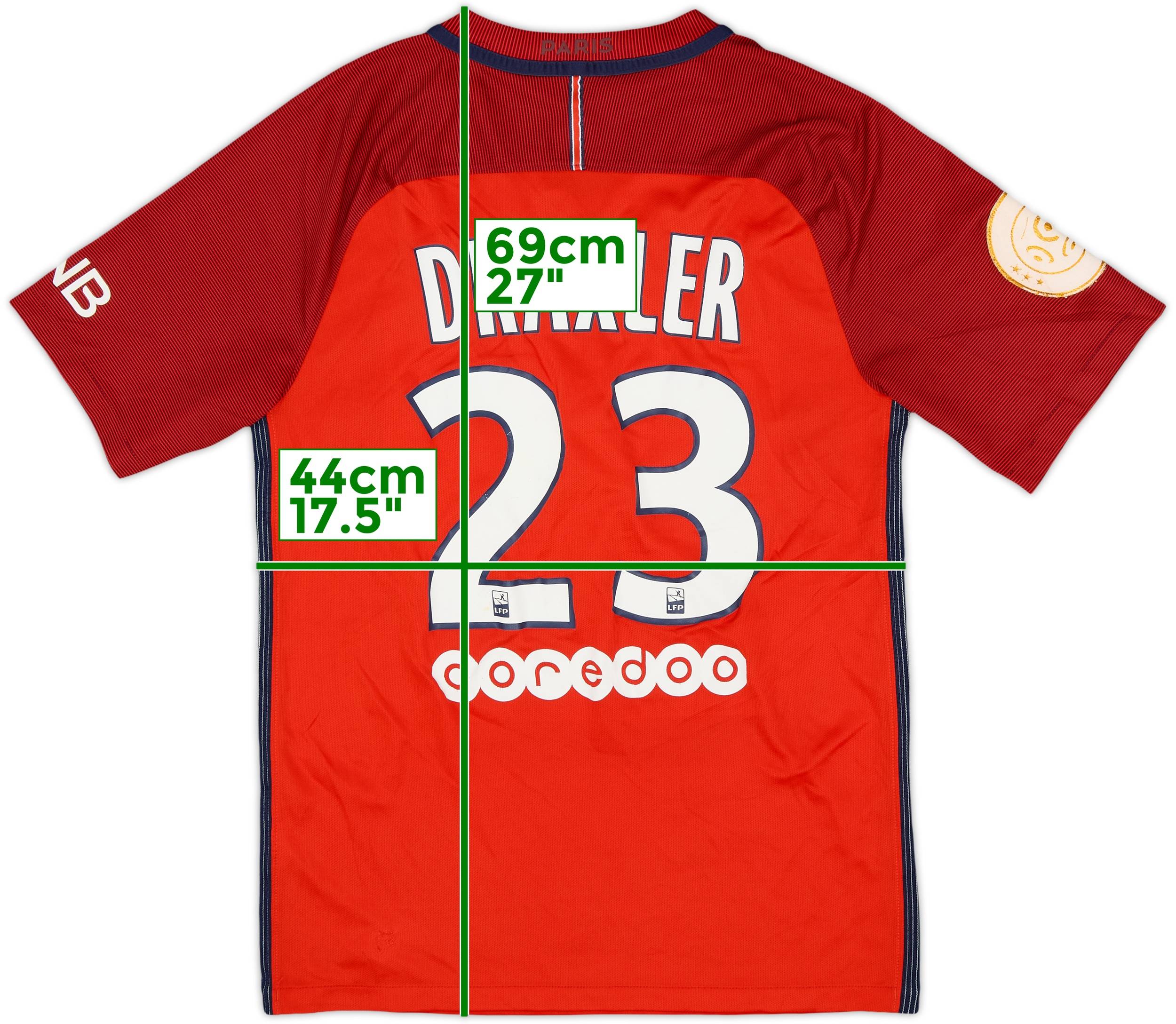 2016-17 Paris Saint-Germain Away Shirt Draxler #23 6/10 (S)