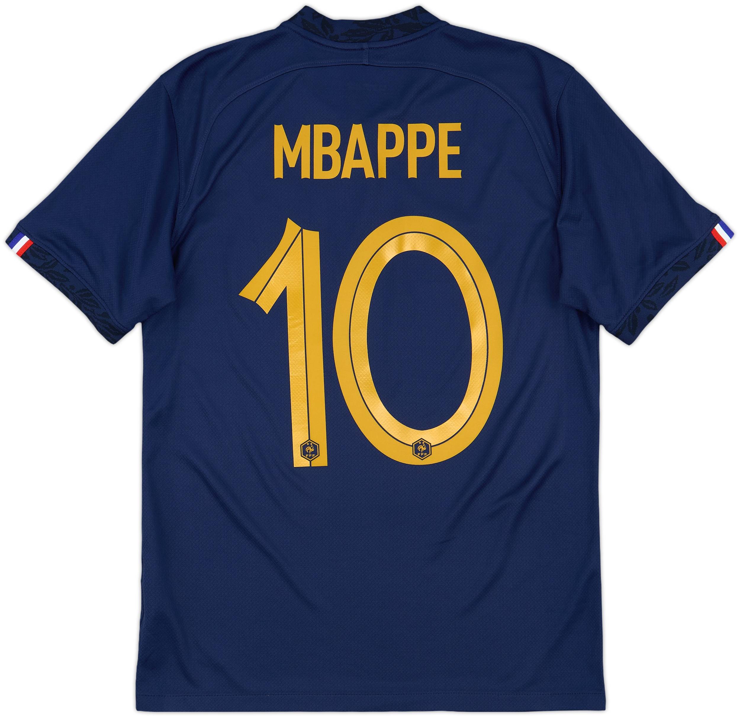 2022-23 France Home Shirt Mbappe #10 - 9/10 - (S)