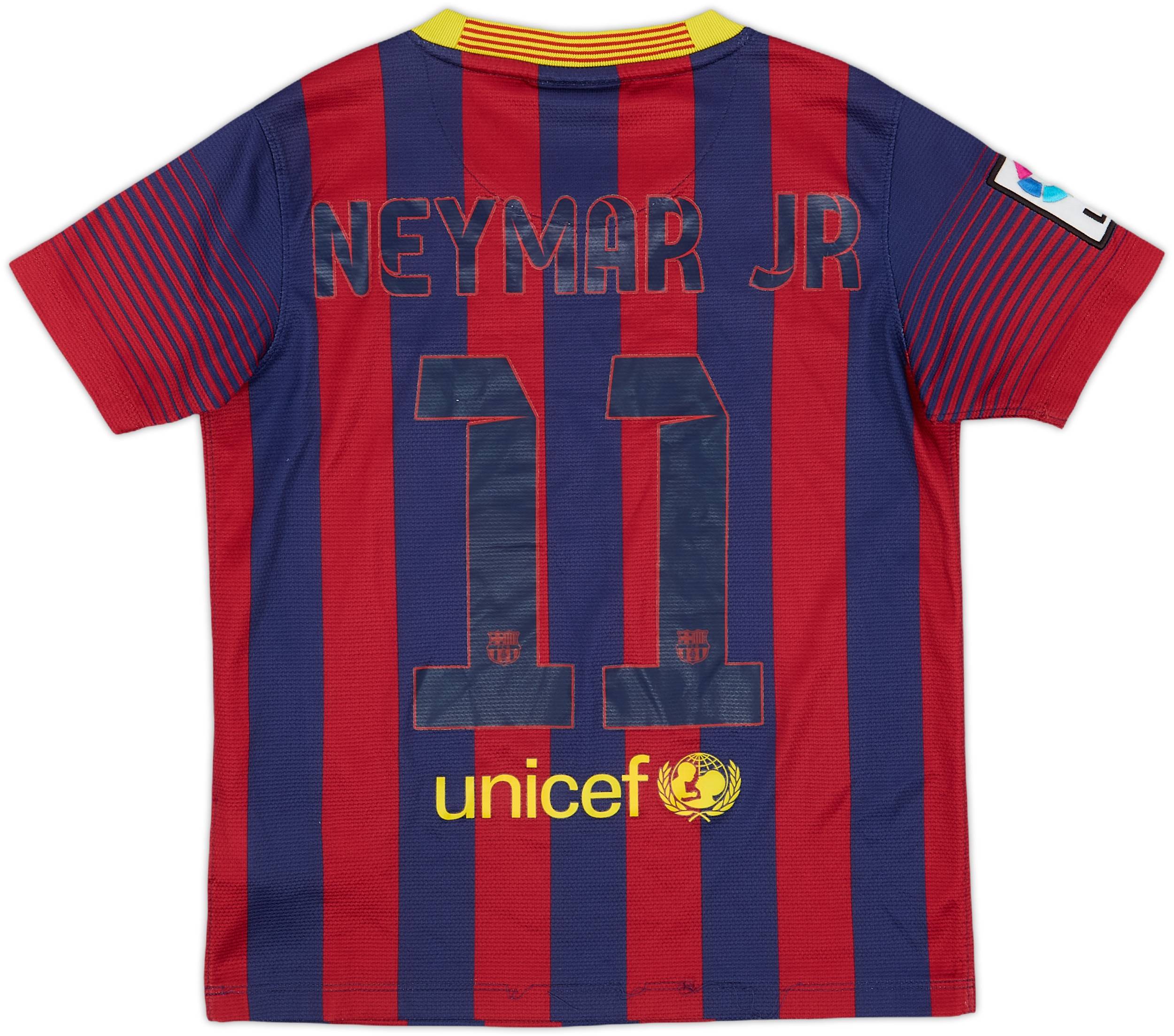 2013-14 Barcelona Home Shirt Neymar Jr #11 - 4/10 - (S.Boys)