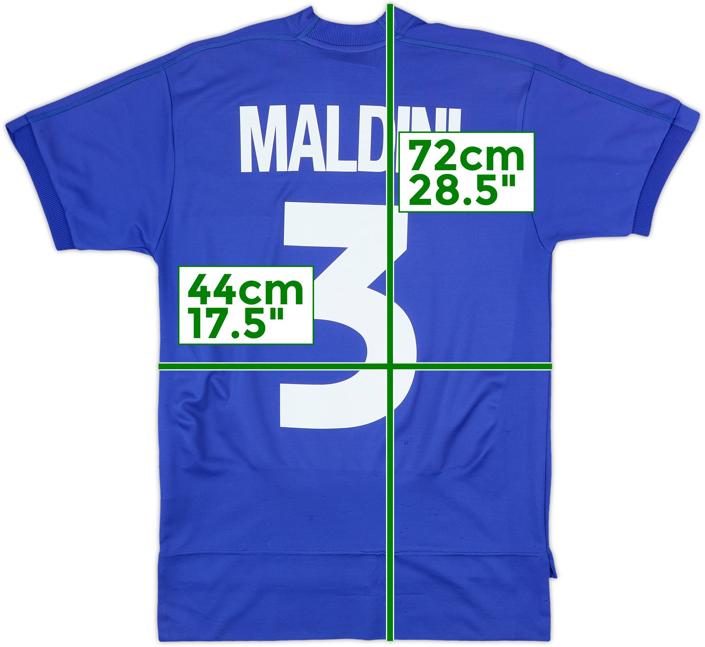 ACミラン MALDINI 3番 シャツ Mサイズ AC Milan MALDINI #3 Jersey 2006/2007 Long Sleeve Retro
