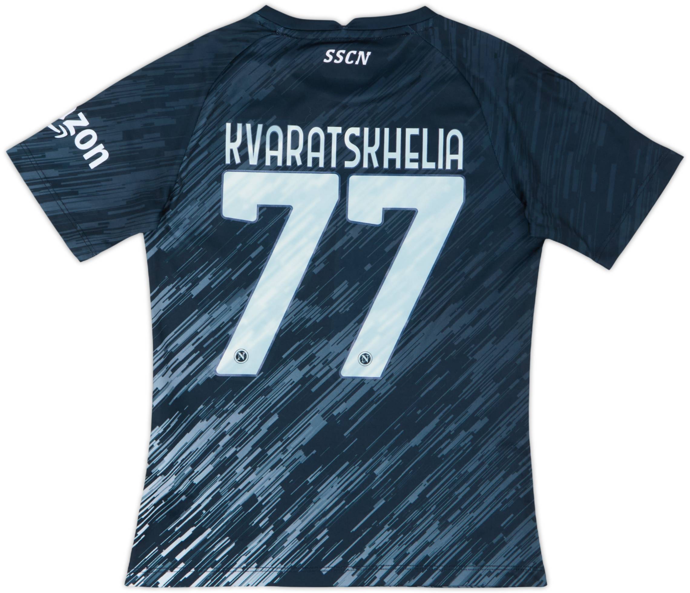 2022-23 Napoli Third Shirt Kvaratskhelia #77 - 8/10 - (S.Boys)