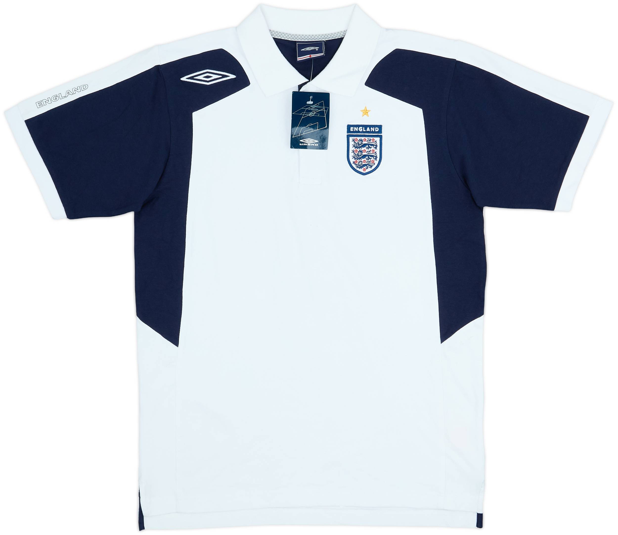 02-04 England UMBRO正規品 2002-04 England Umbro Polo Shirt (M)