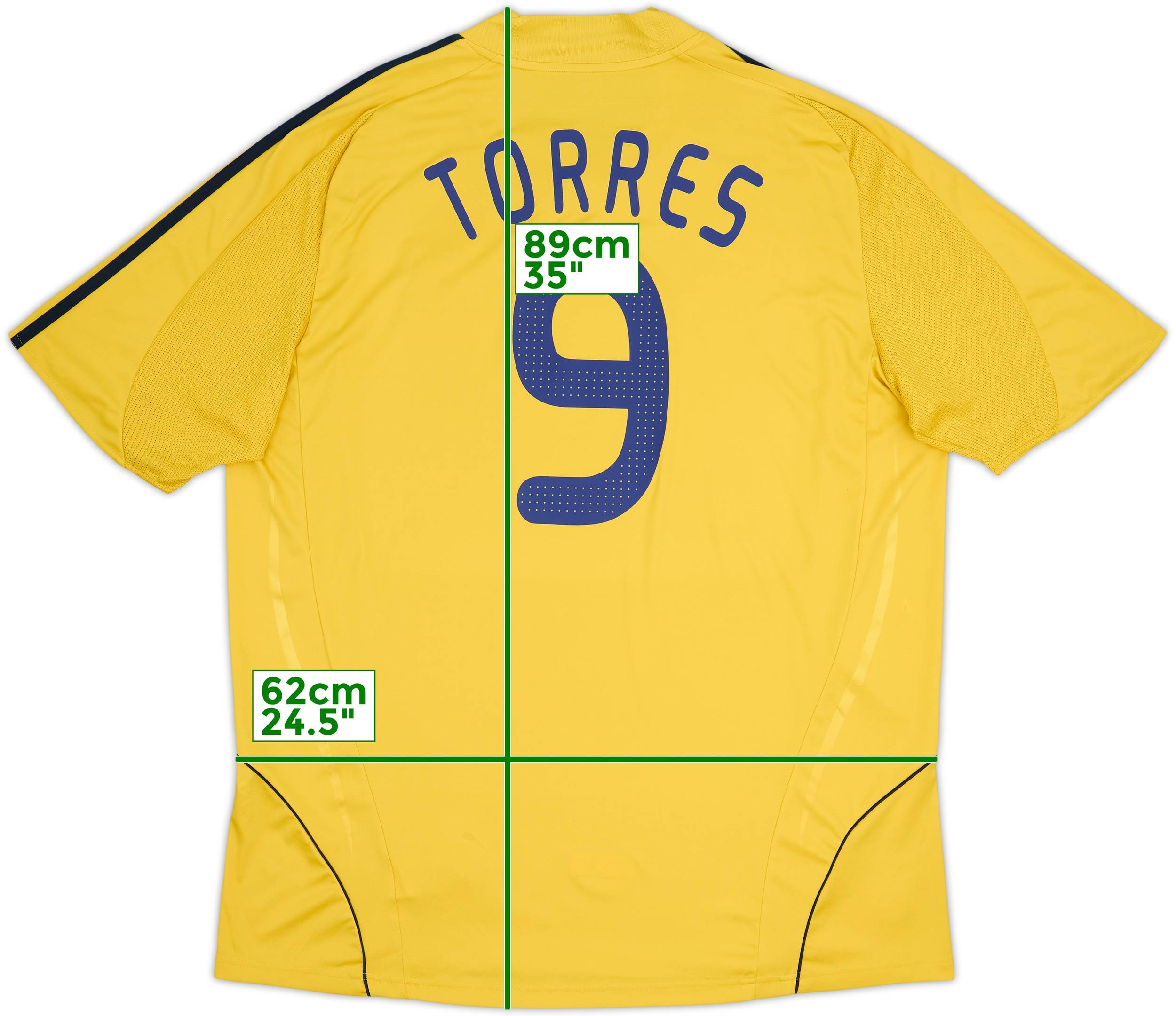 2008-10 Spain Away Shirt Torres #9 - 7/10 - (XL)
