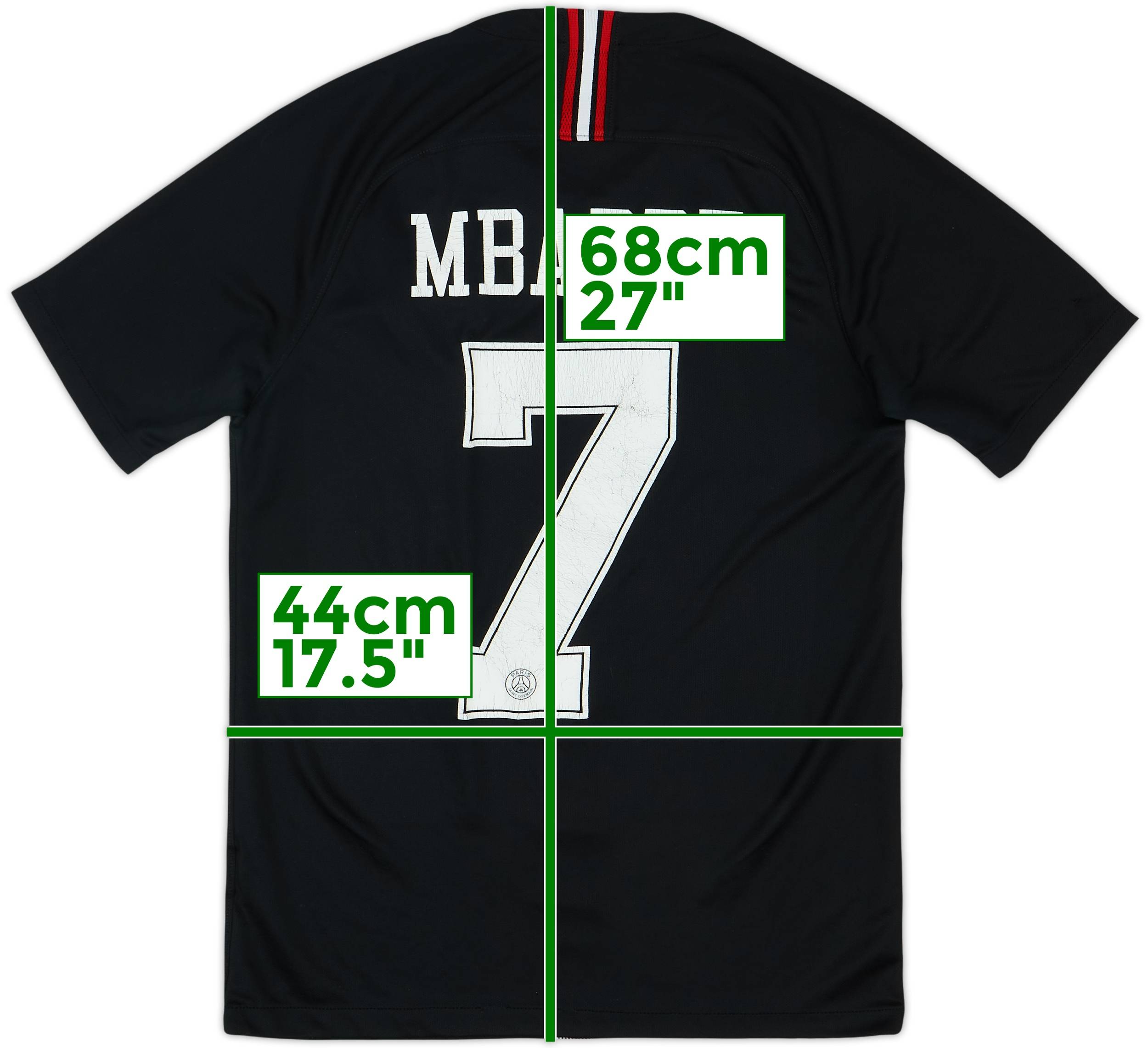 2018-19 Paris Saint-Germain Third/Home Shirt Mbappe #7 - 5/10 - (S)