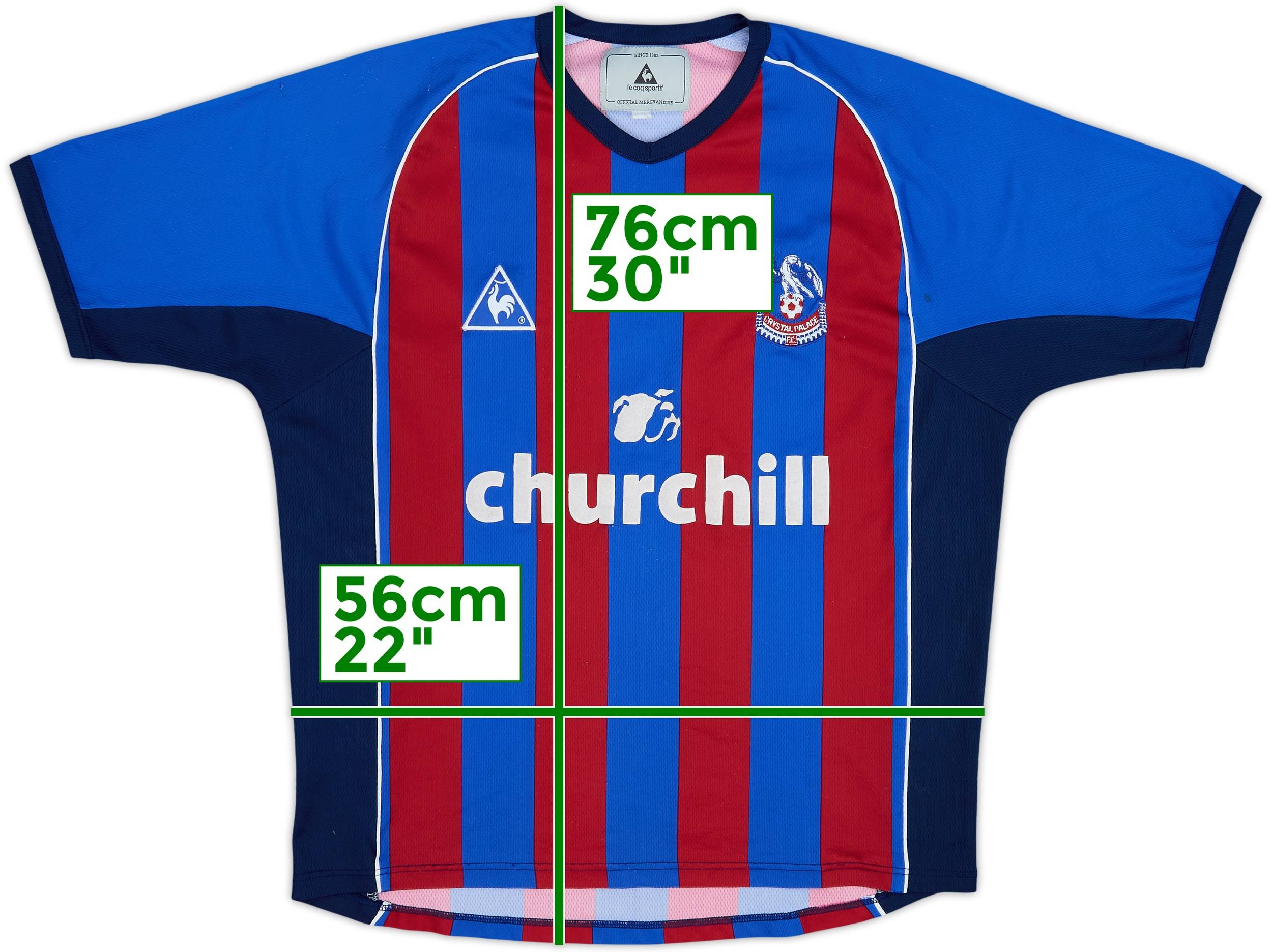 Crystal Palace スポンサー　画像 2002-03 Crystal Palace Home Shirt - 8/10 - (XL)