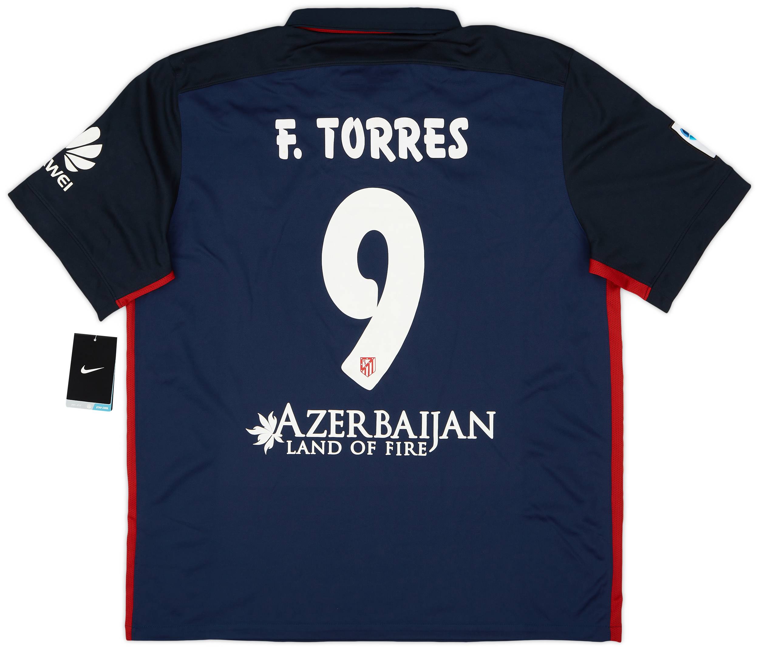 2015-16 Atletico Madrid Away Shirt Torres #9 (XL) - Main Image