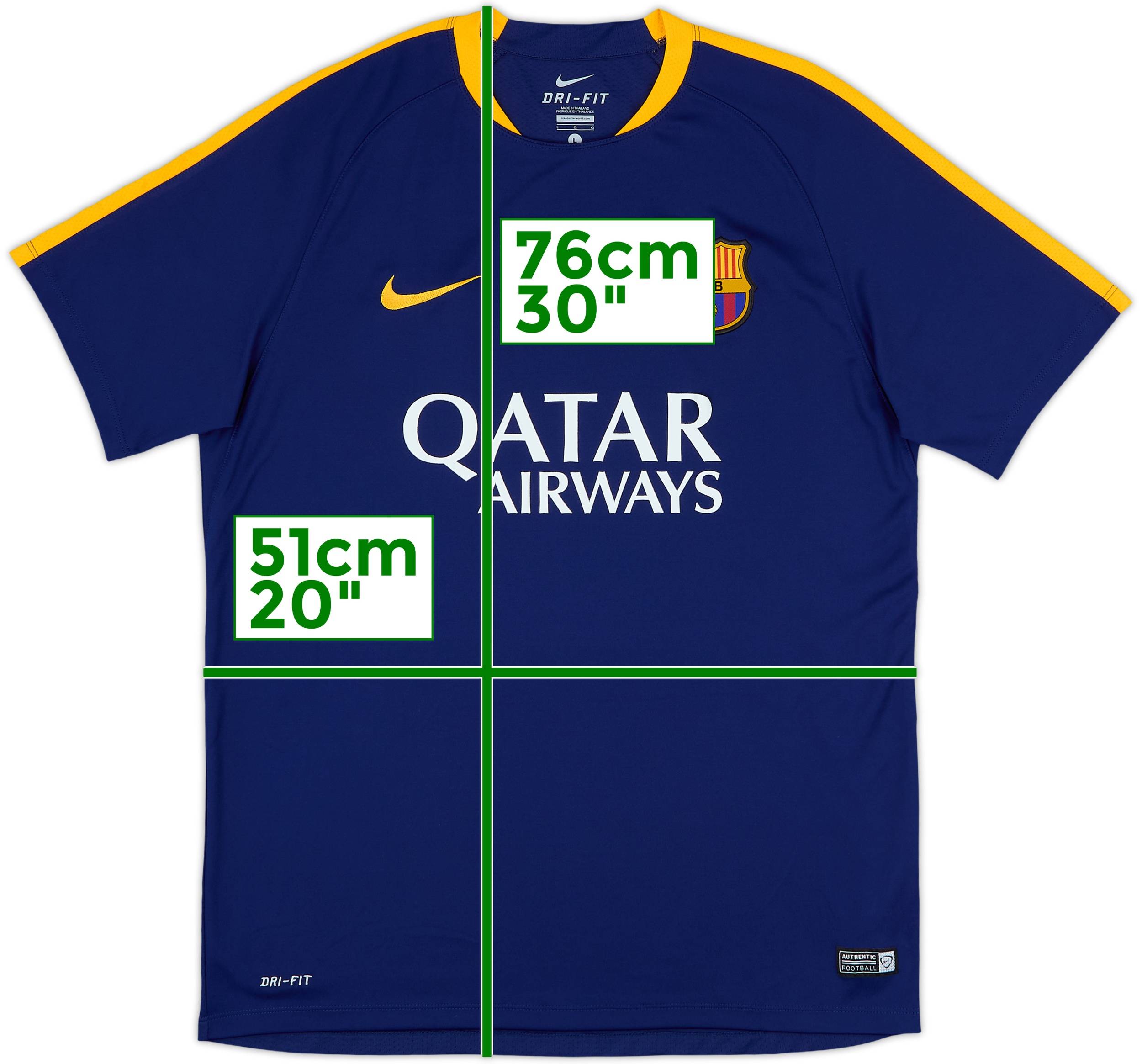 2015-16 Barcelona Nike Training Shirt - 7/10 - (L)