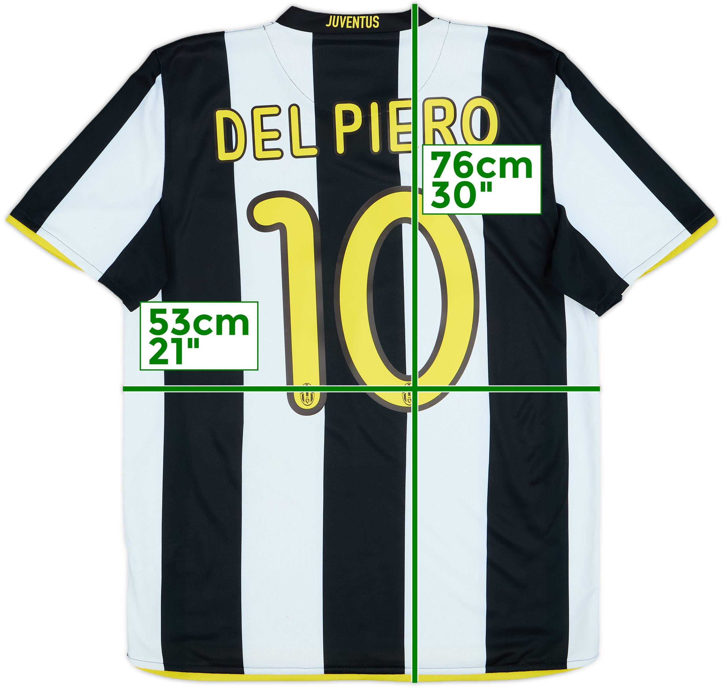 Juventus DEL PIERO 10番シャツ 2006-07 Juventus Home Shirt Del Piero #10 (L)