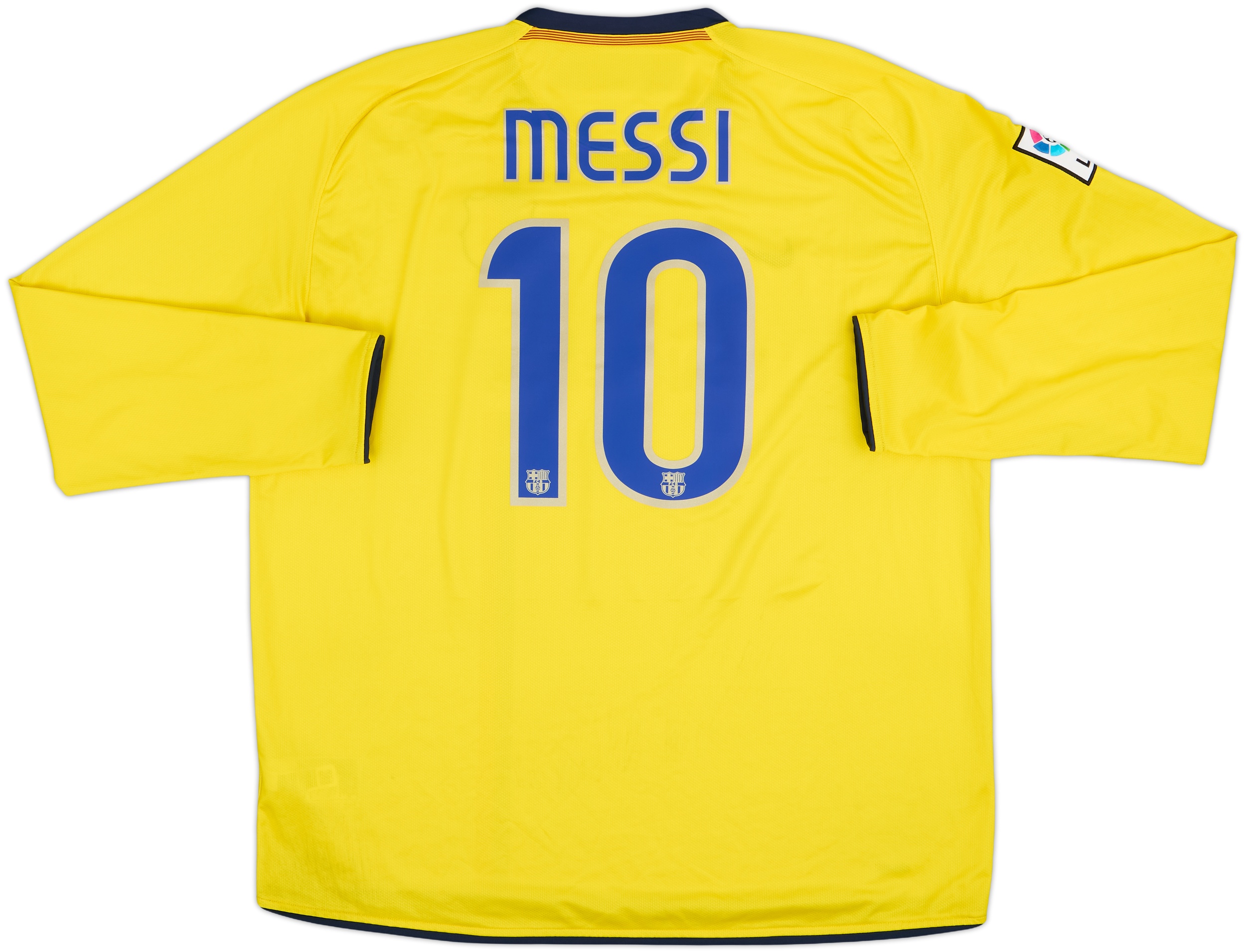 2008-10 Barcelona Away L/S Shirt Messi #10 - 8/10 - (XXL)